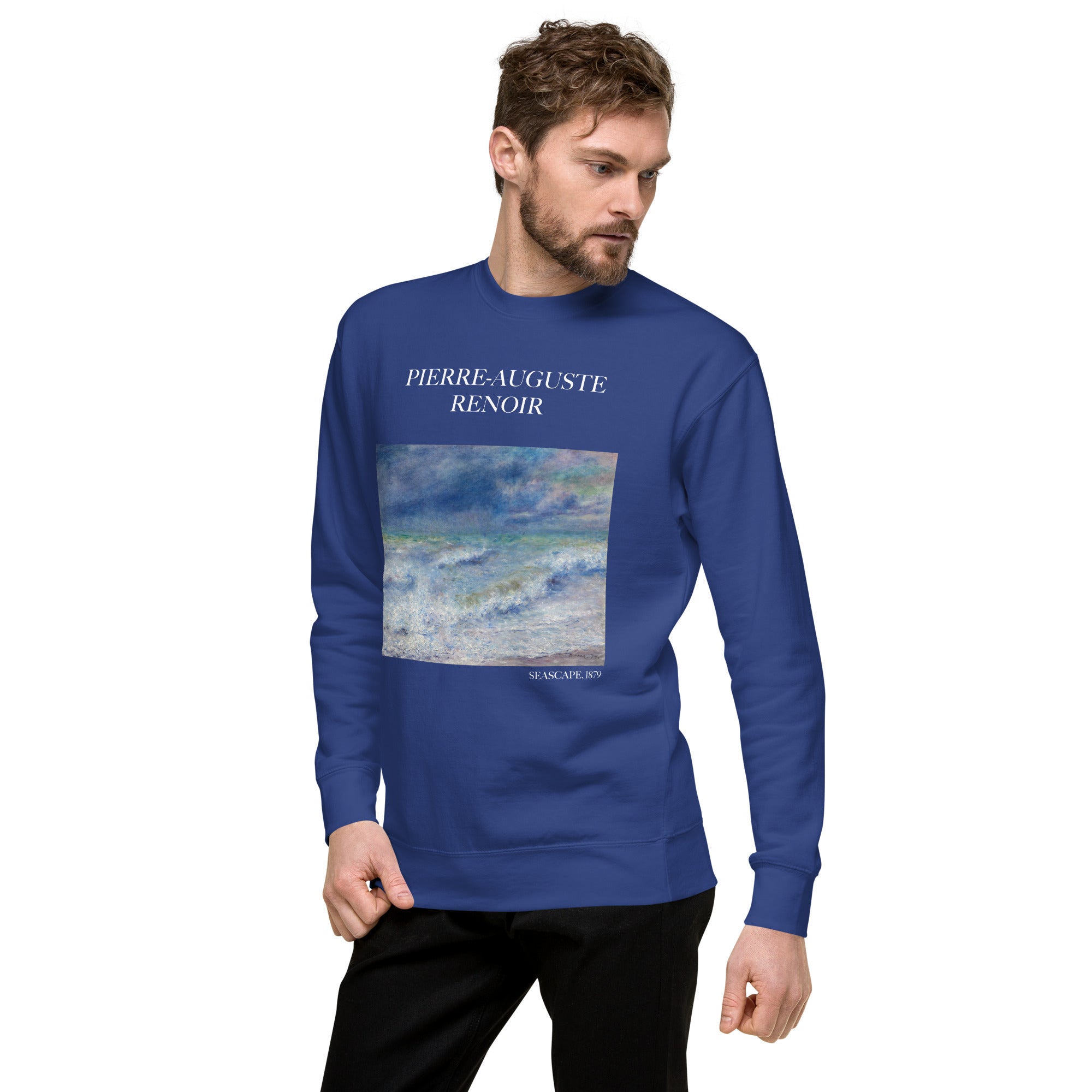 Sweatshirt mit berühmtem Gemälde „Meereslandschaft“ von Pierre-Auguste Renoir, Unisex-Premium-Sweatshirt