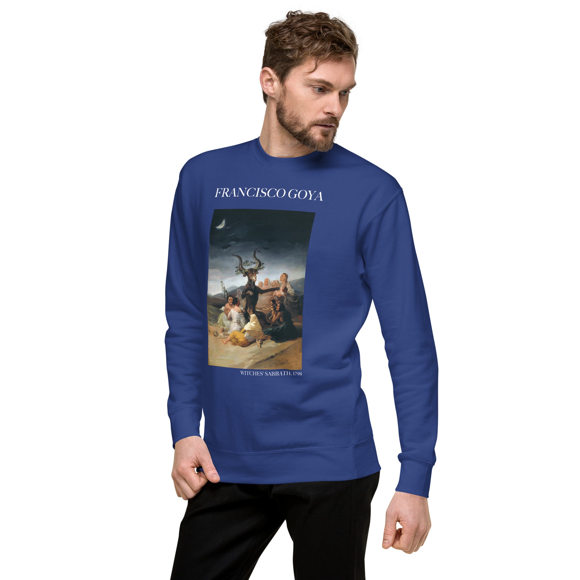 Francisco Goya 'Hexensabbat' Berühmtes Gemälde Sweatshirt | Unisex Premium Sweatshirt