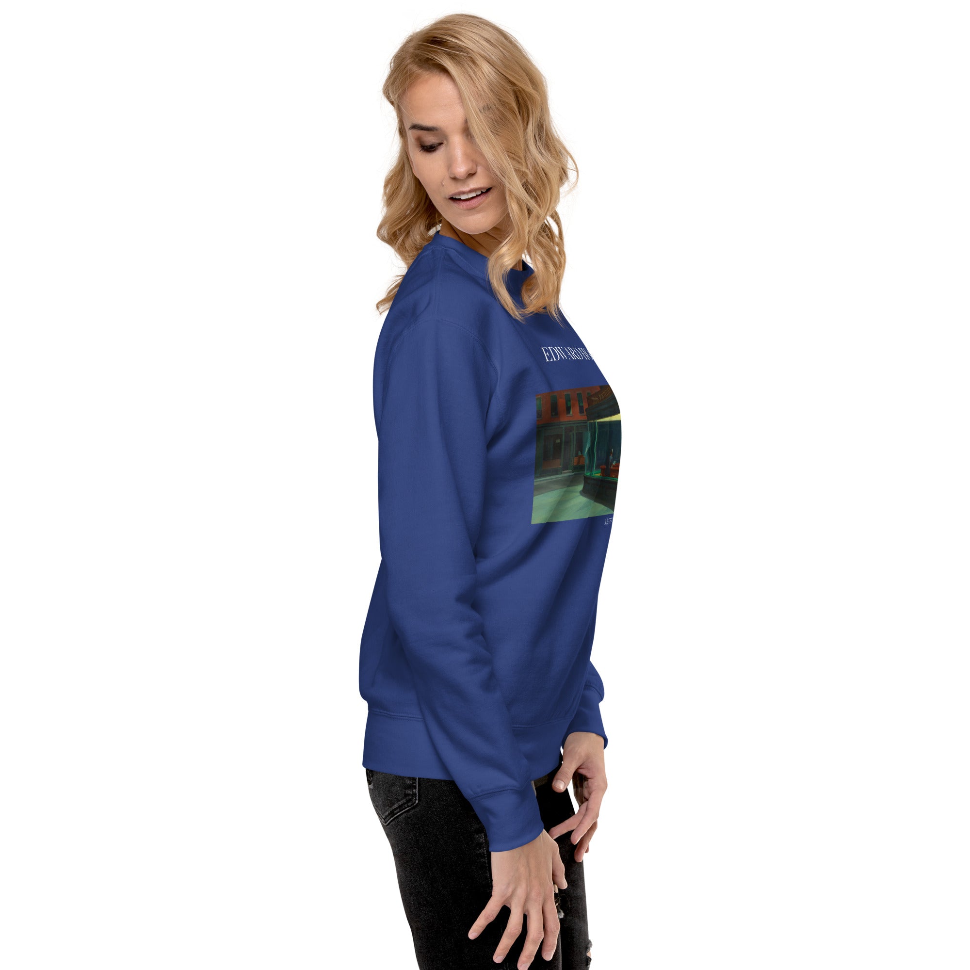 Edward Hopper 'Nighthawks' Famous Painting Sweatshirt | Unisex Premium Sweatshirt