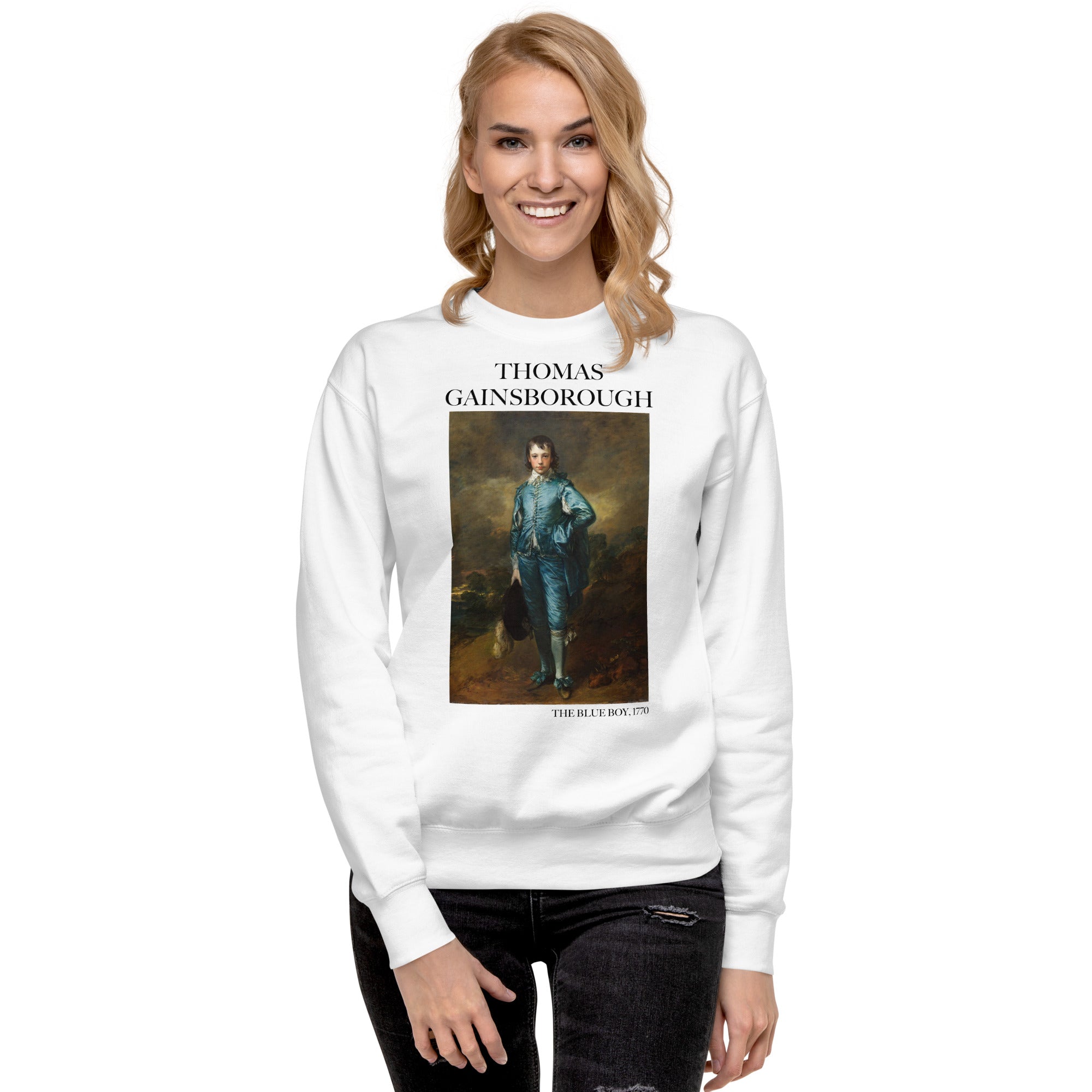 Thomas Gainsborough 'The Blue Boy' Famous Painting Sweatshirt | Unisex Premium Sweatshirt