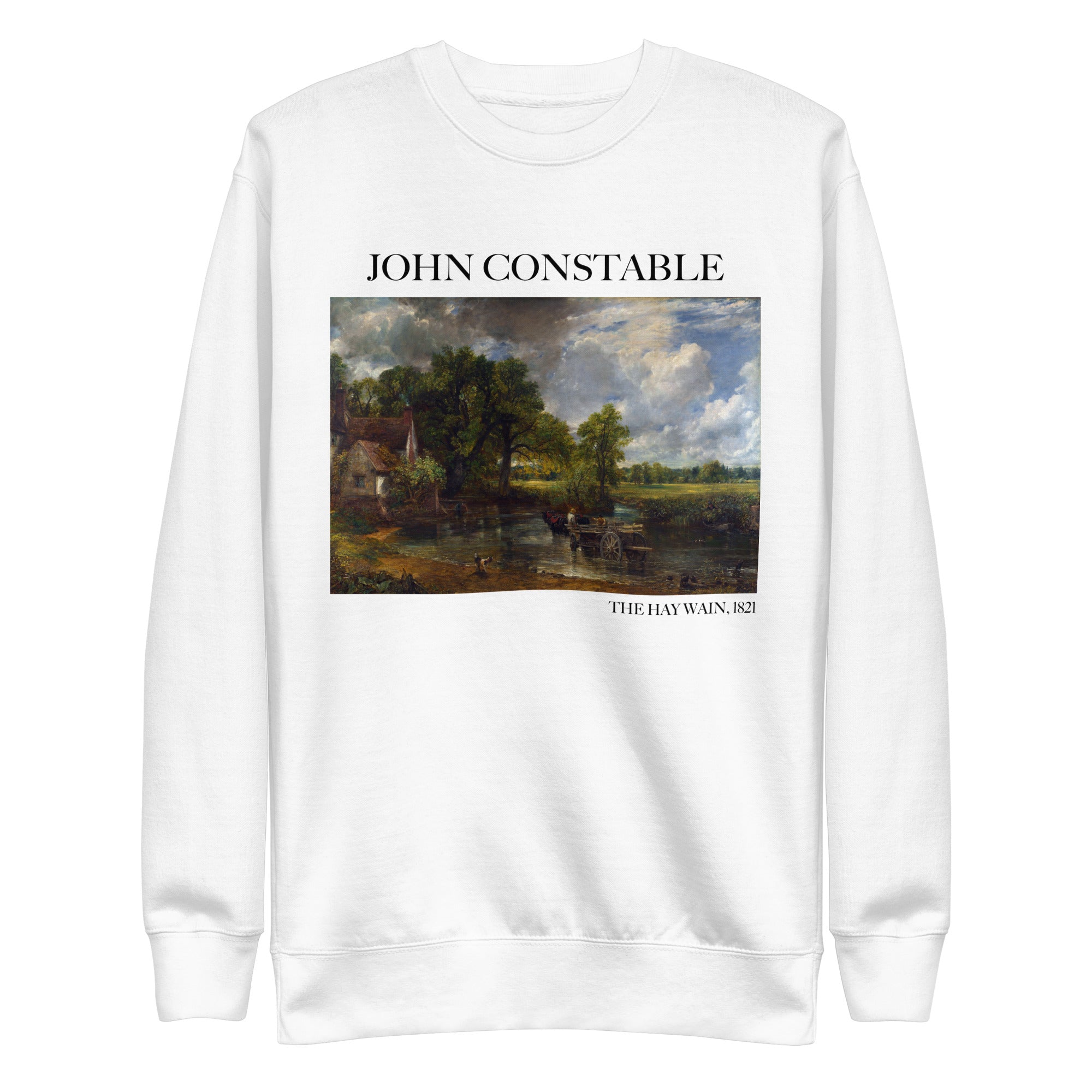 Sweatshirt mit berühmtem Gemälde „The Hay Wain“ von John Constable | Premium-Unisex-Sweatshirt