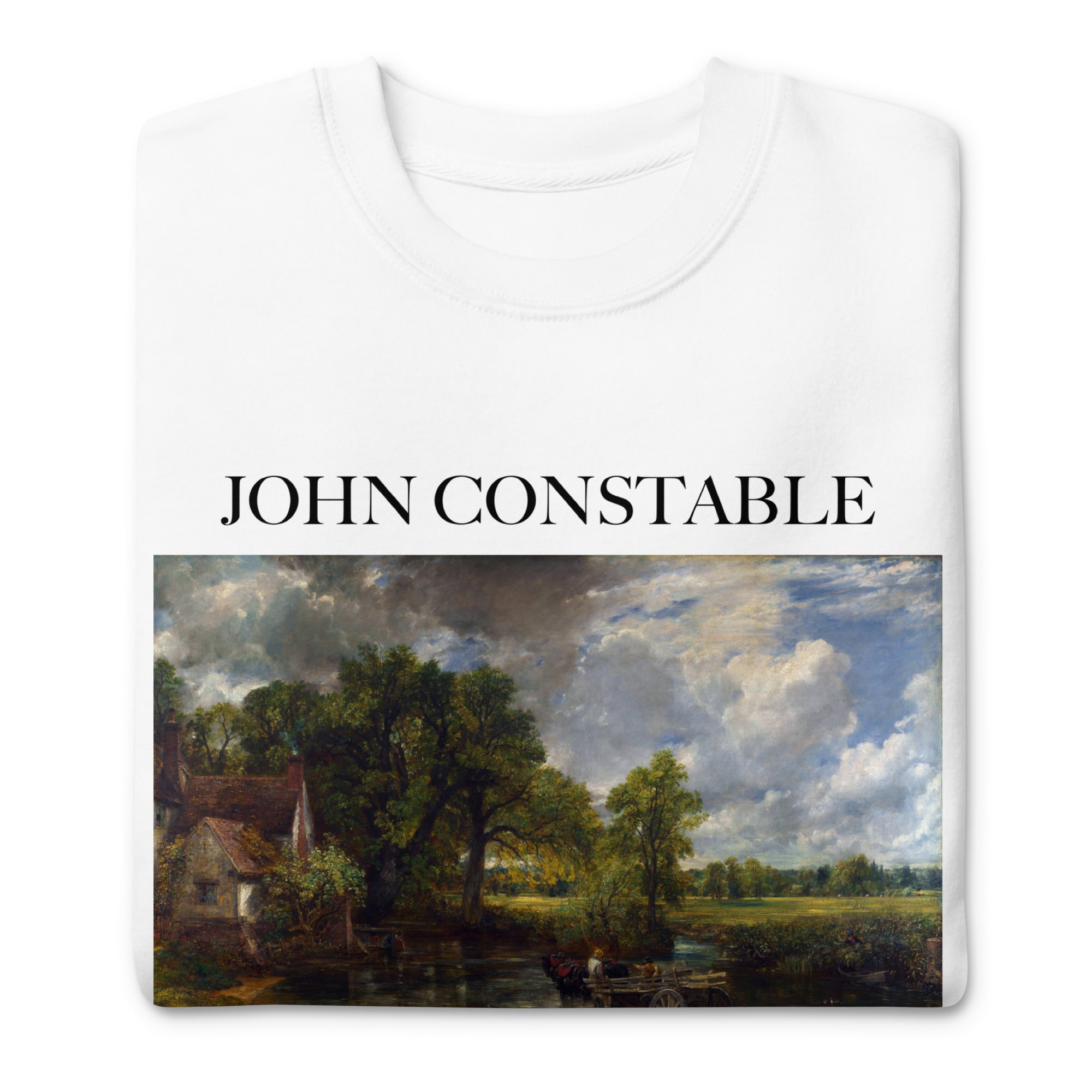 Sweatshirt mit berühmtem Gemälde „The Hay Wain“ von John Constable | Premium-Unisex-Sweatshirt