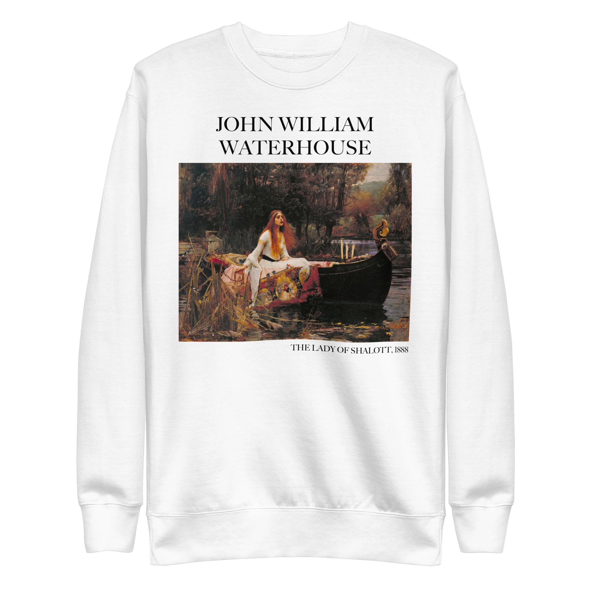 John William Waterhouse 'The Lady of Shalott' Famous Painting Sweatshirt | Unisex Premium Sweatshirt