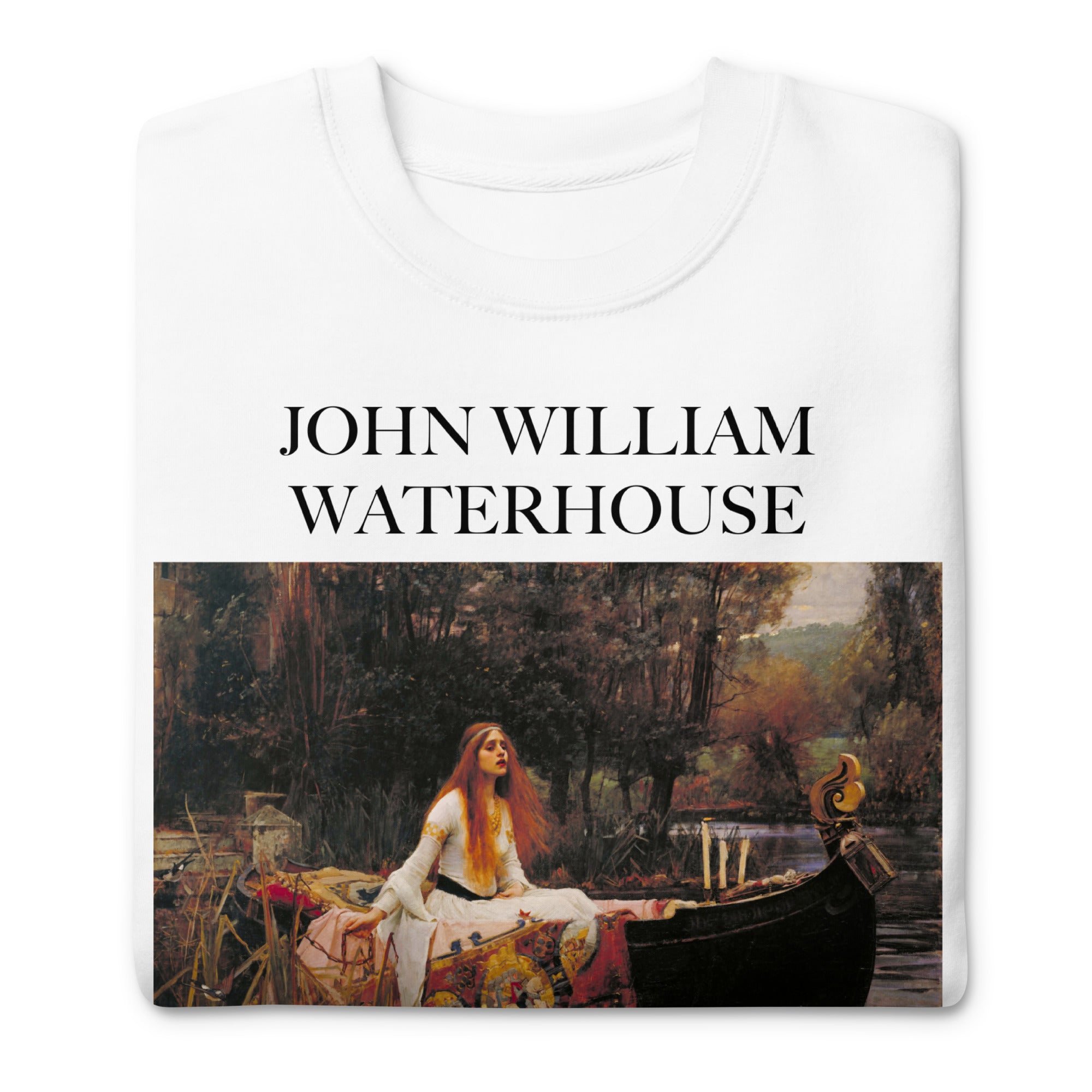 John William Waterhouse 'The Lady of Shalott' Famous Painting Sweatshirt | Unisex Premium Sweatshirt