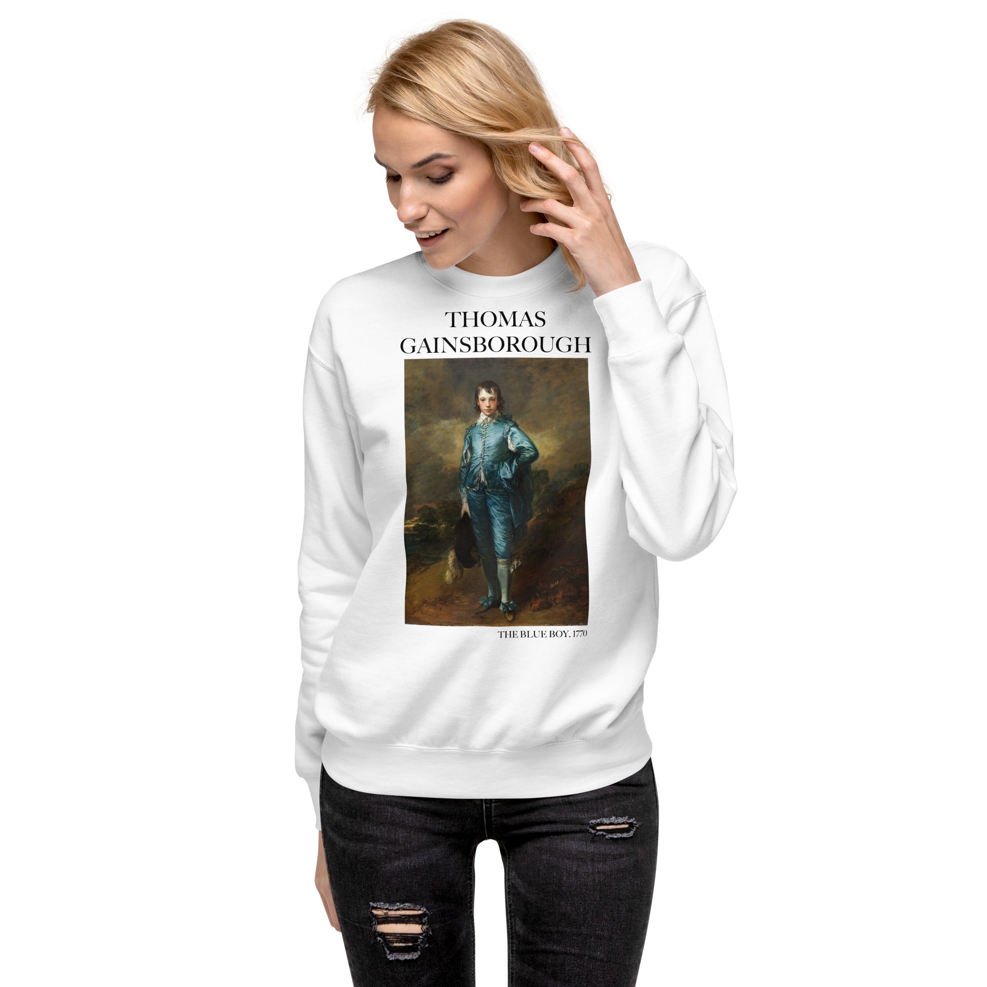 Thomas Gainsborough 'The Blue Boy' Famous Painting Sweatshirt | Unisex Premium Sweatshirt