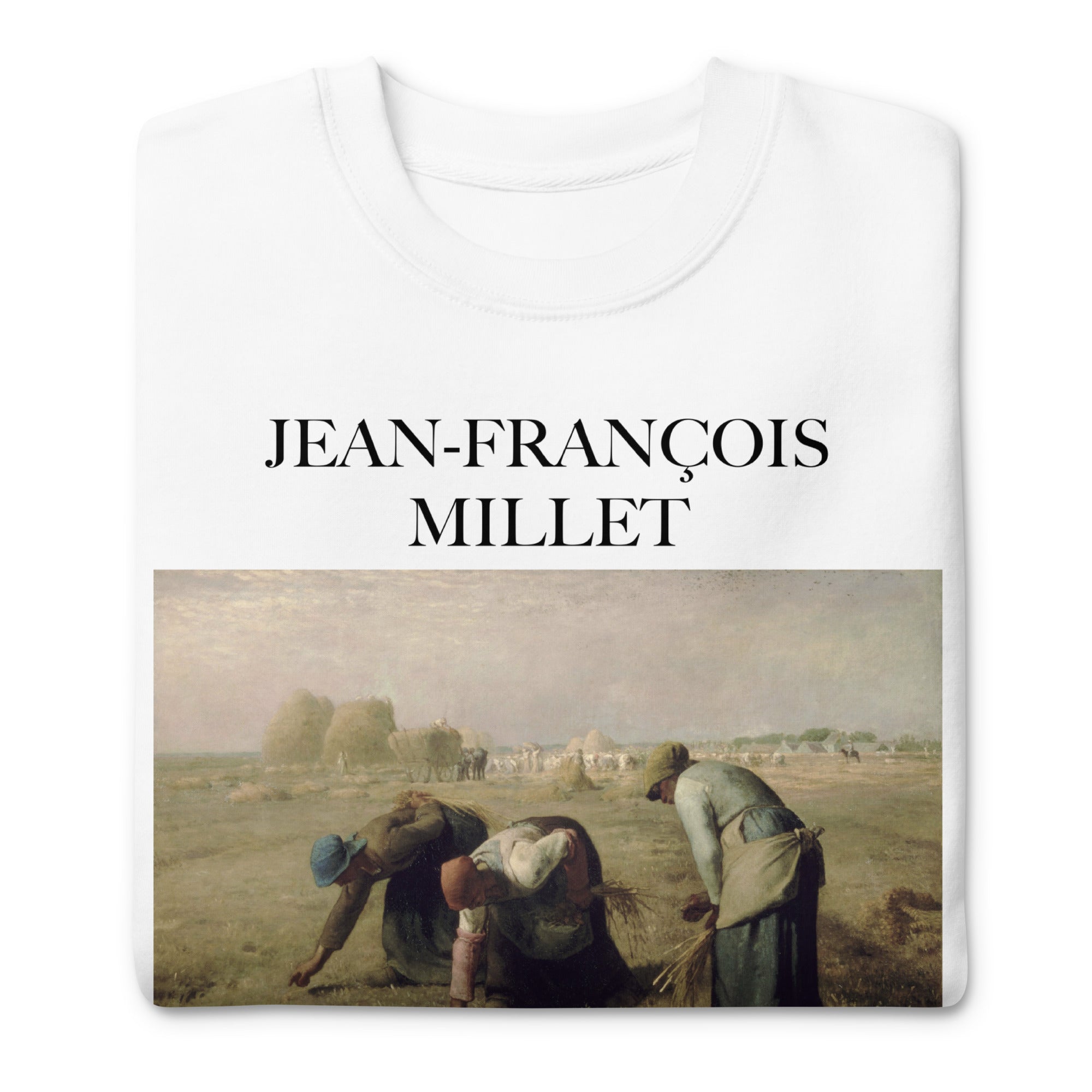 Sweatshirt mit berühmtem Gemälde „Die Ährenleserinnen“ von Jean-François Millet | Premium-Sweatshirt für Unisex