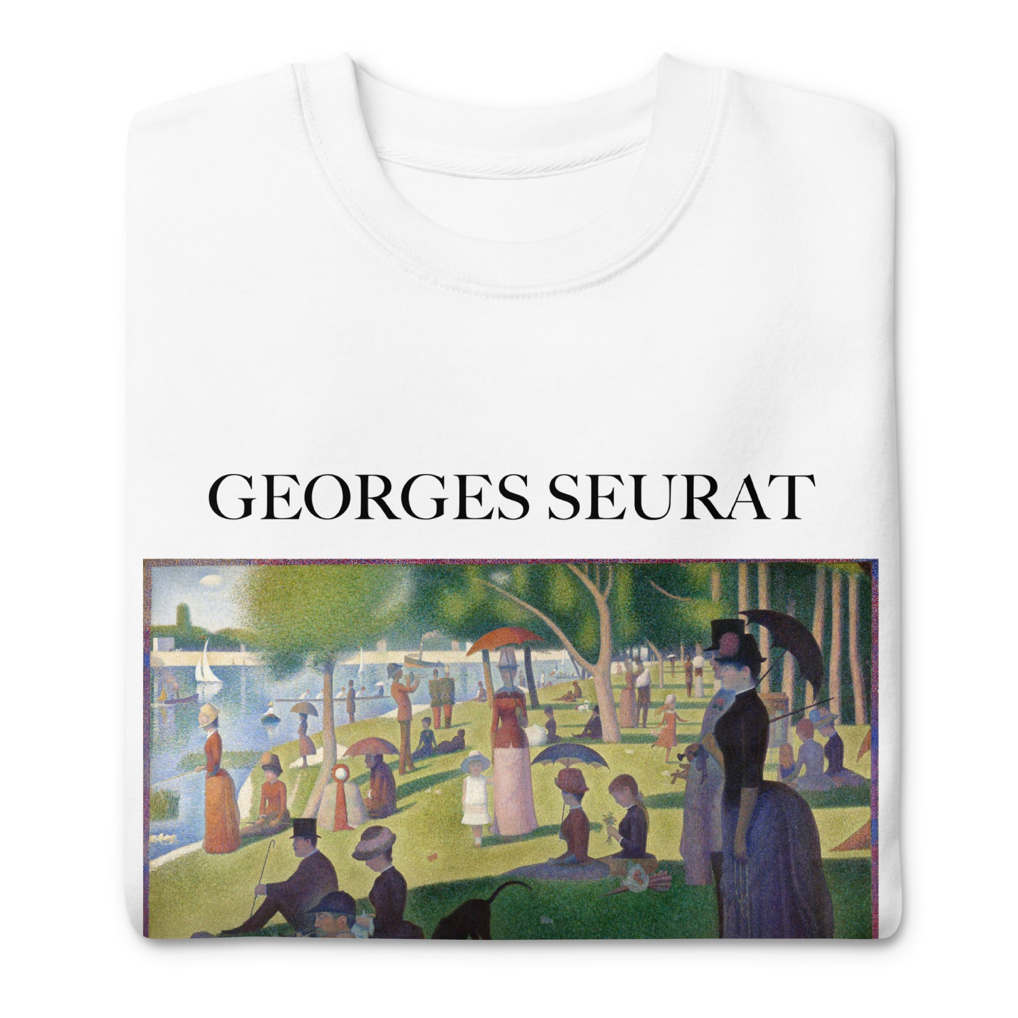 Georges Seurat 'Ein Sonntagnachmittag auf der Insel La Grande Jatte' Berühmtes Gemälde Sweatshirt | Unisex Premium Sweatshirt