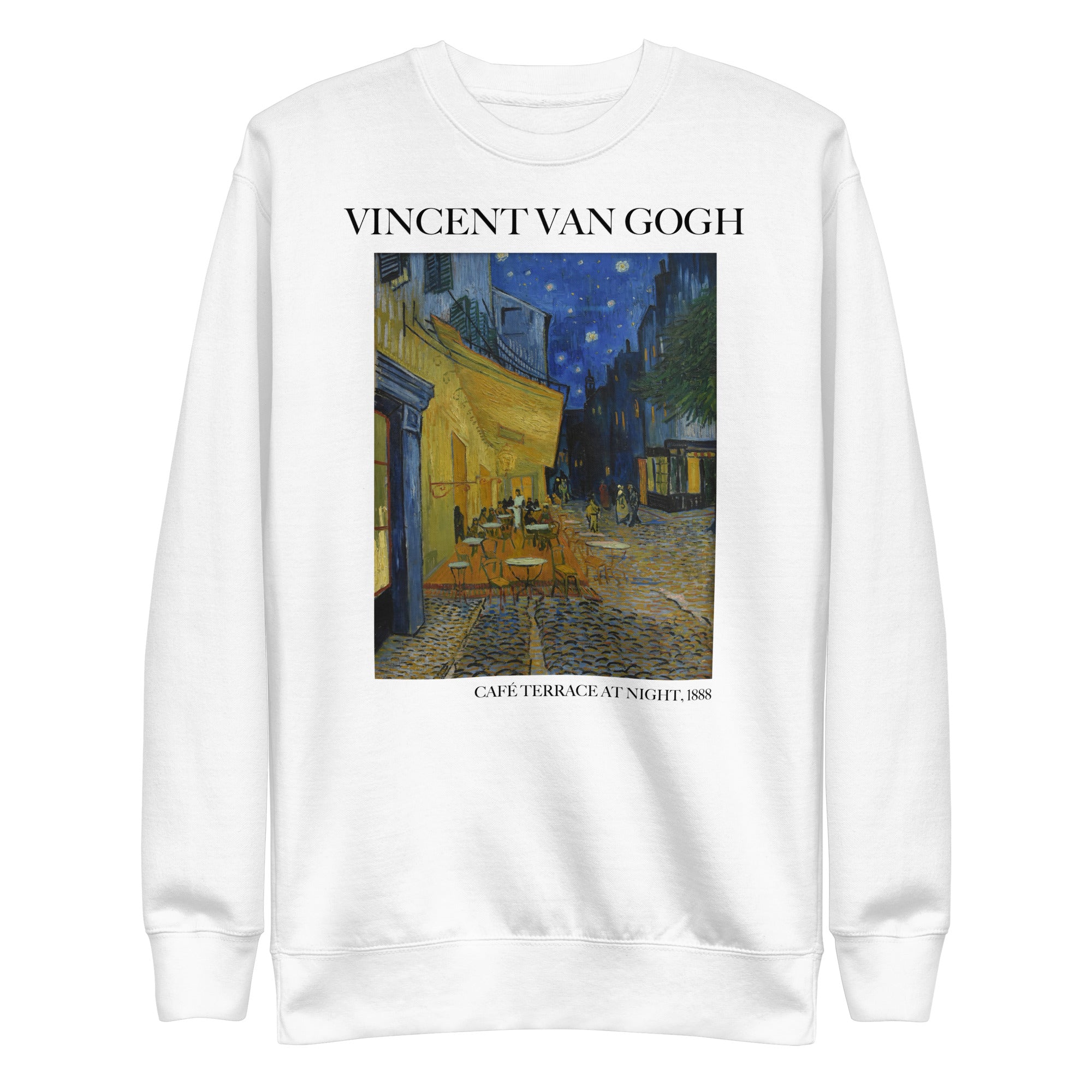 Vincent van Gogh 'Café Terrace at Night' Famous Painting Sweatshirt | Unisex Premium Sweatshirt