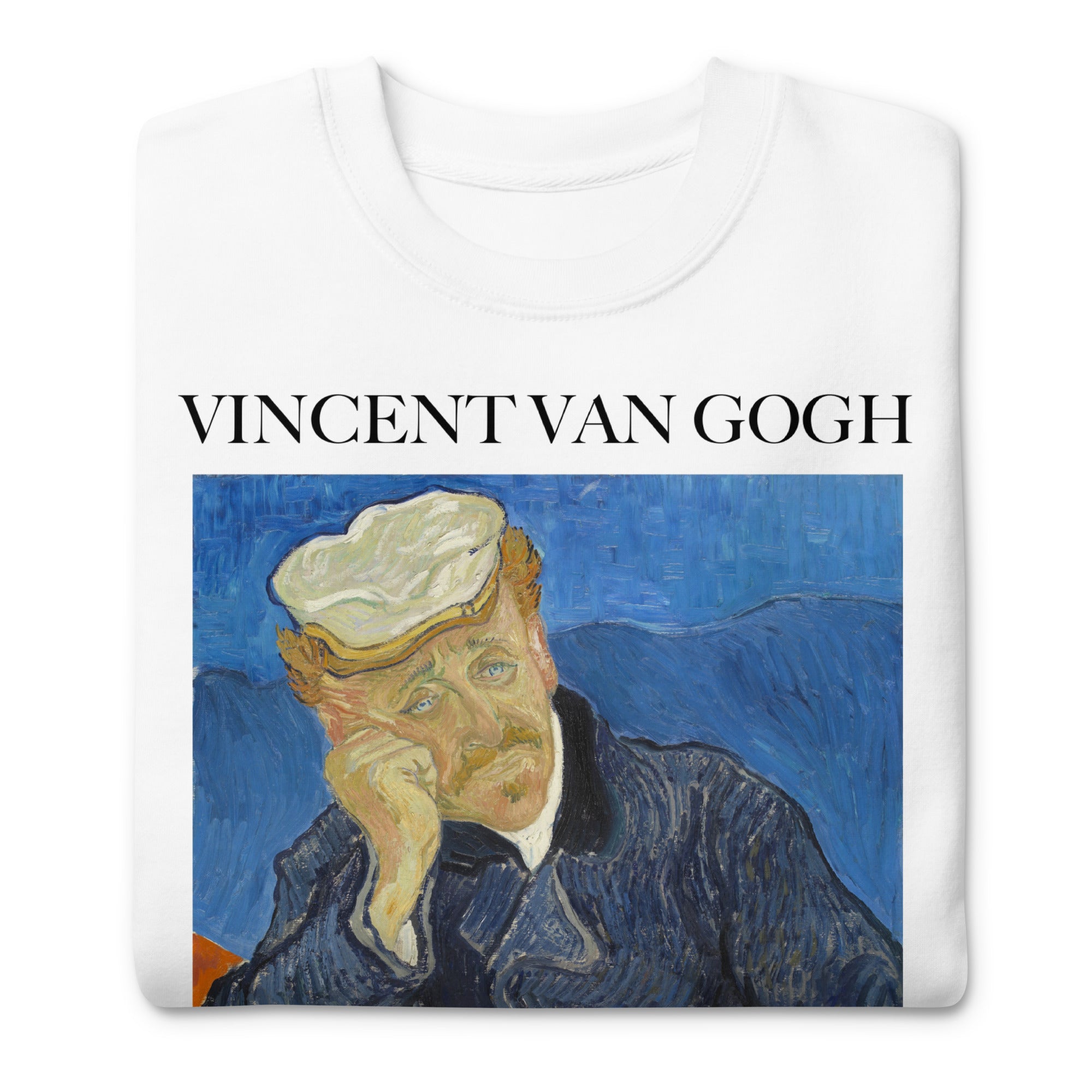 Vincent van Gogh 'Portrait of Dr. Gachet' Famous Painting Sweatshirt | Unisex Premium Sweatshirt