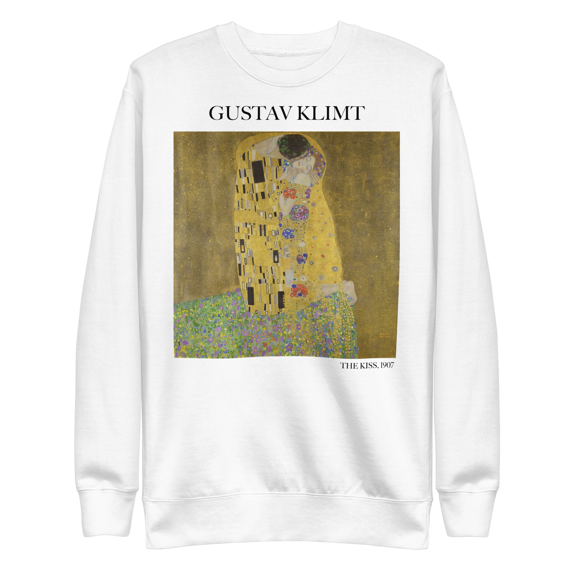 Gustav Klimt 'The Kiss' Famous Painting Sweatshirt | Unisex Premium Sweatshirt