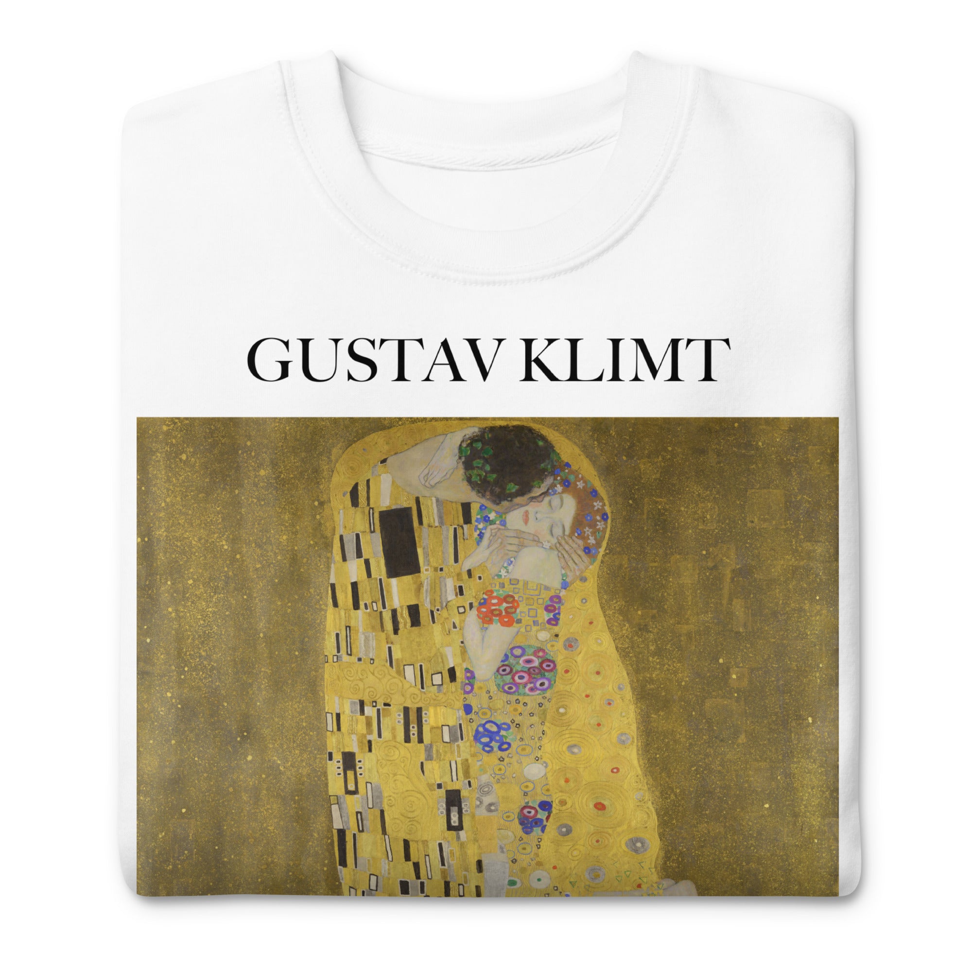 Gustav Klimt 'The Kiss' Famous Painting Sweatshirt | Unisex Premium Sweatshirt