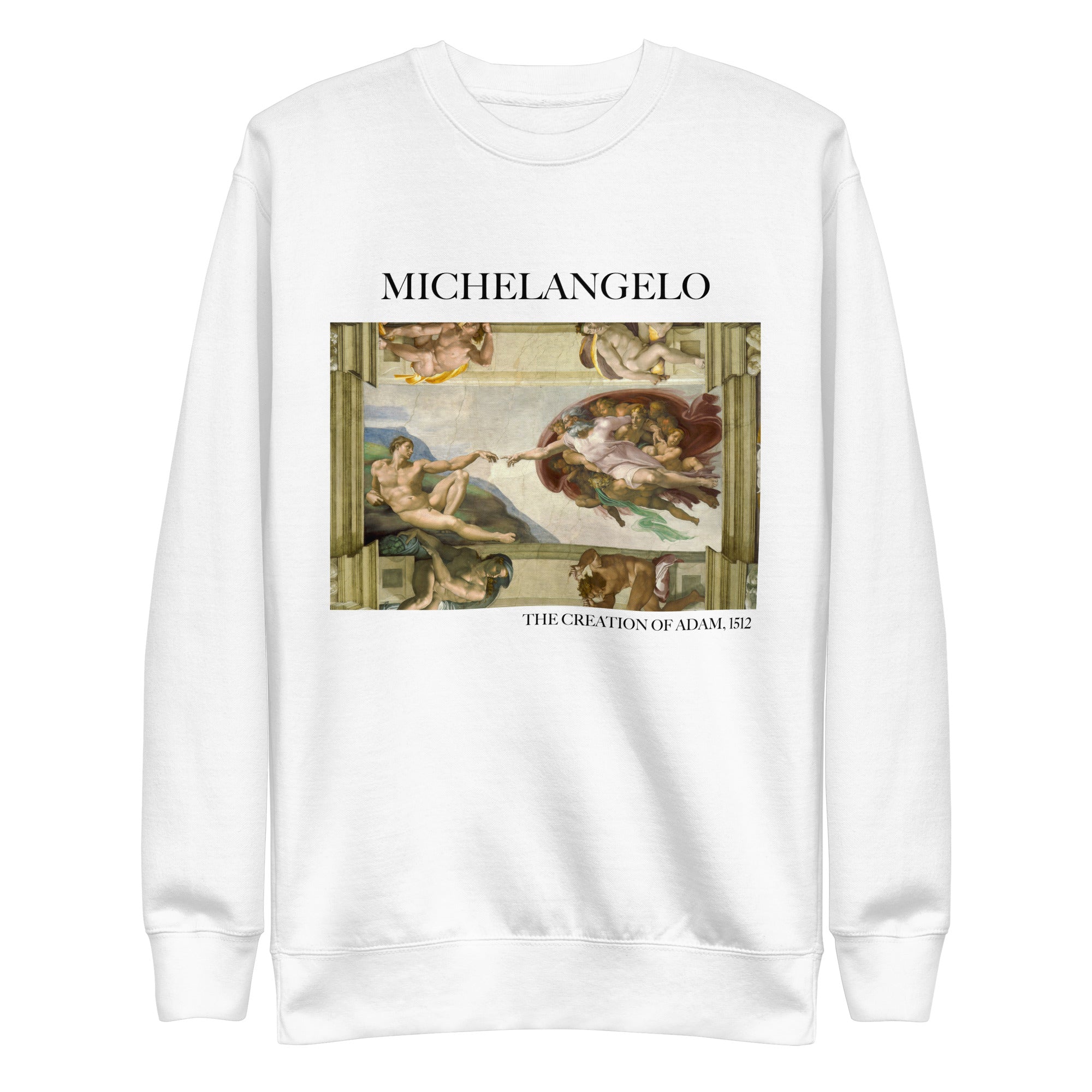 Sweatshirt mit berühmtem Gemälde „Die Erschaffung Adams“ von Michelangelo | Premium-Unisex-Sweatshirt