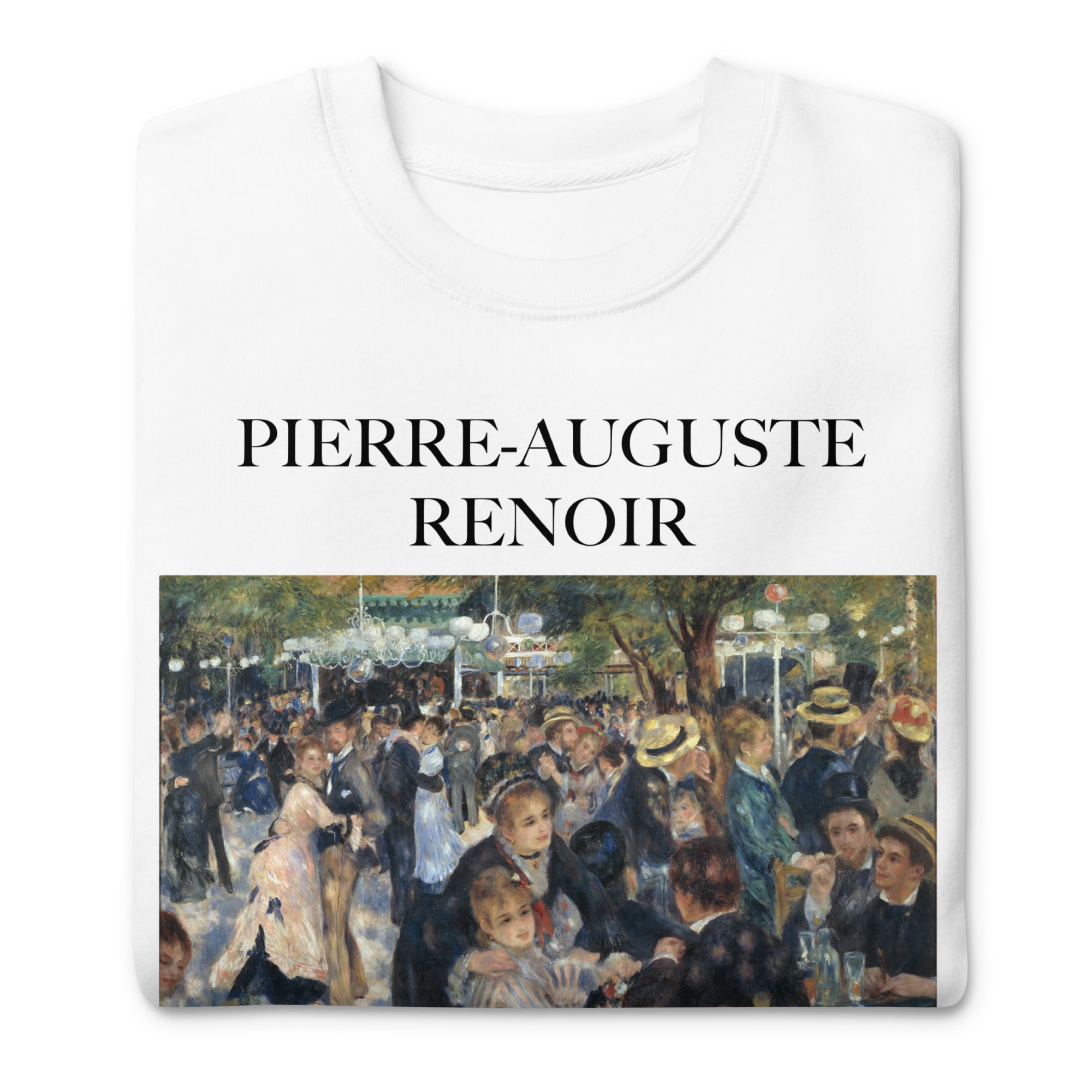 Pierre-Auguste Renoir 'Dance at Le Moulin de la Galette' Famous Painting Sweatshirt | Unisex Premium Sweatshirt