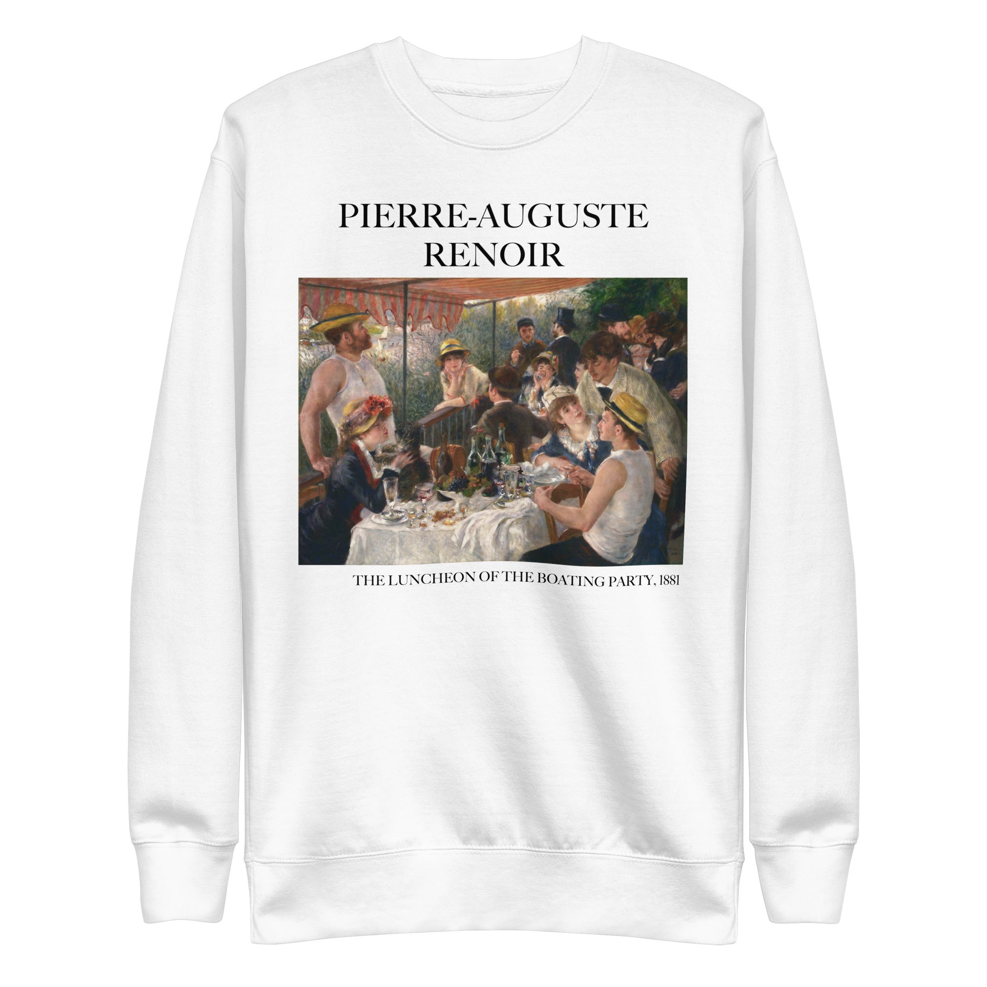 Pierre-Auguste Renoir 'The Luncheon of the Boating Party' Famous Painting Sweatshirt | Unisex Premium Sweatshirt