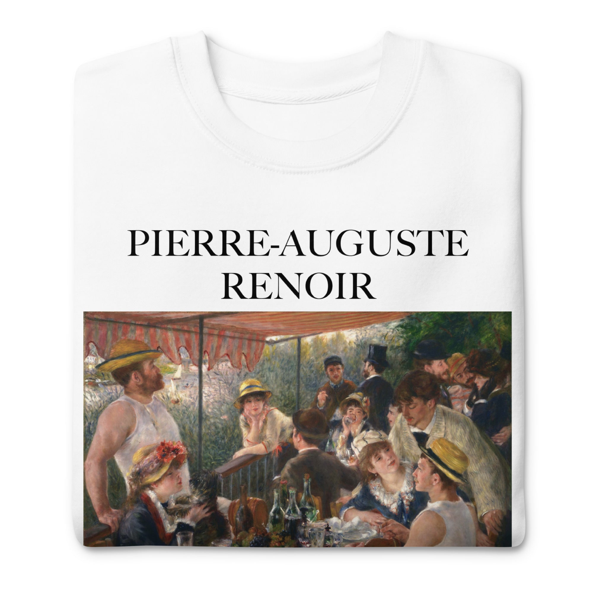 Pierre-Auguste Renoir 'The Luncheon of the Boating Party' Famous Painting Sweatshirt | Unisex Premium Sweatshirt