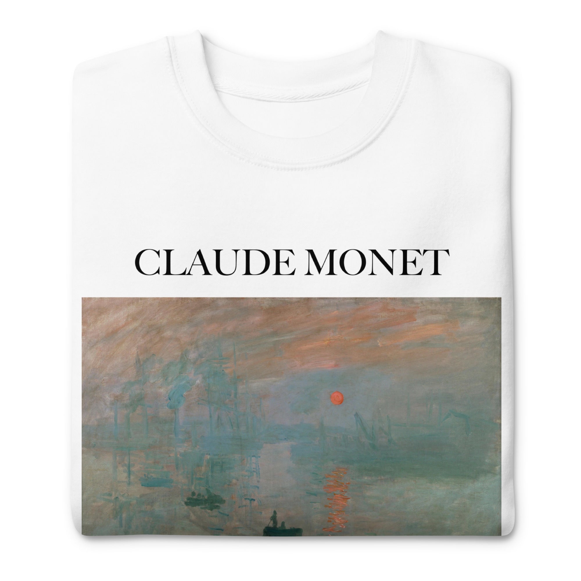 Claude Monet 'Impression, Sunrise' Famous Painting Sweatshirt | Unisex Premium Sweatshirt