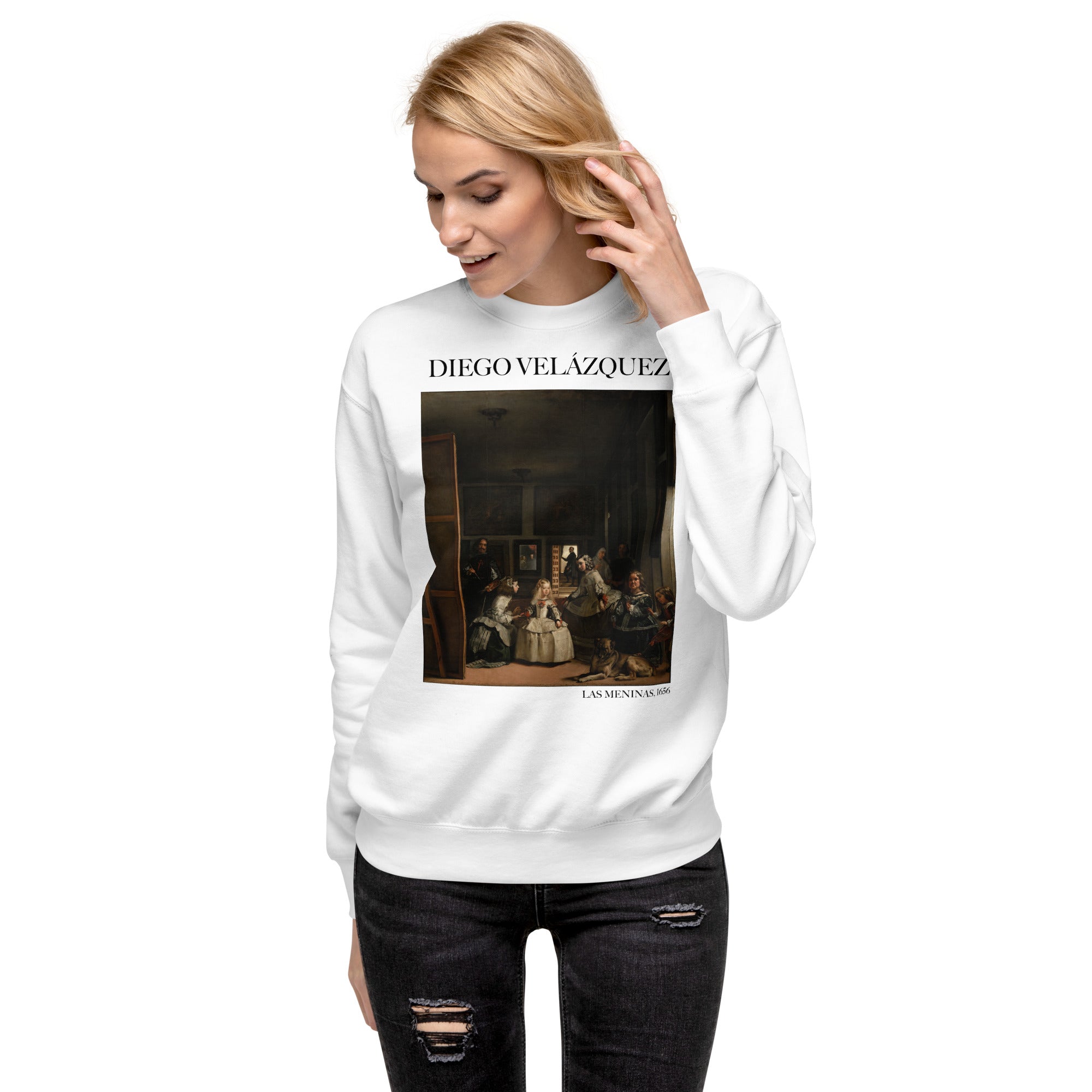 Diego Velázquez 'Las Meninas' Famous Painting Sweatshirt | Unisex Premium Sweatshirt