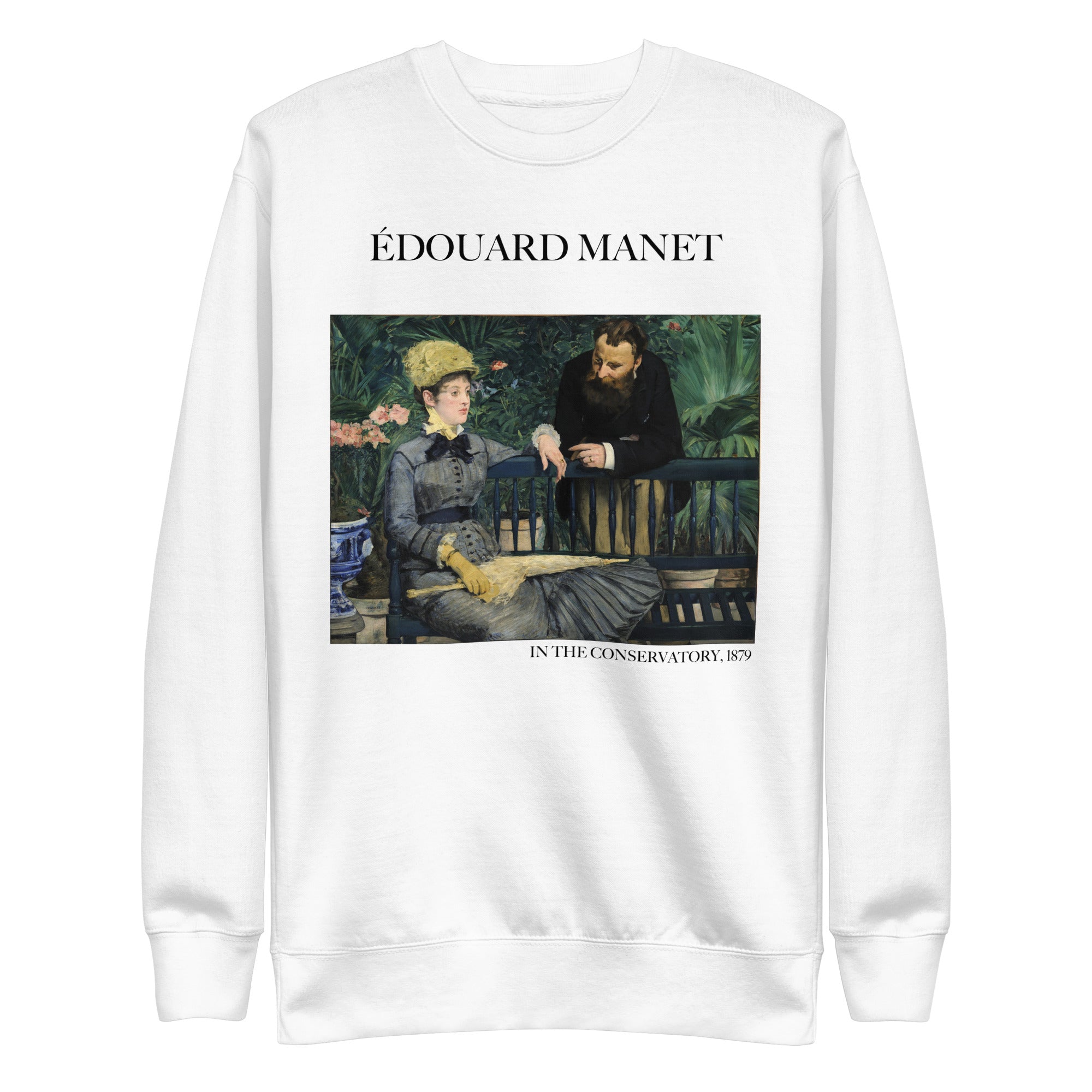 Édouard Manet 'In the Conservatory' Famous Painting Sweatshirt | Unisex Premium Sweatshirt