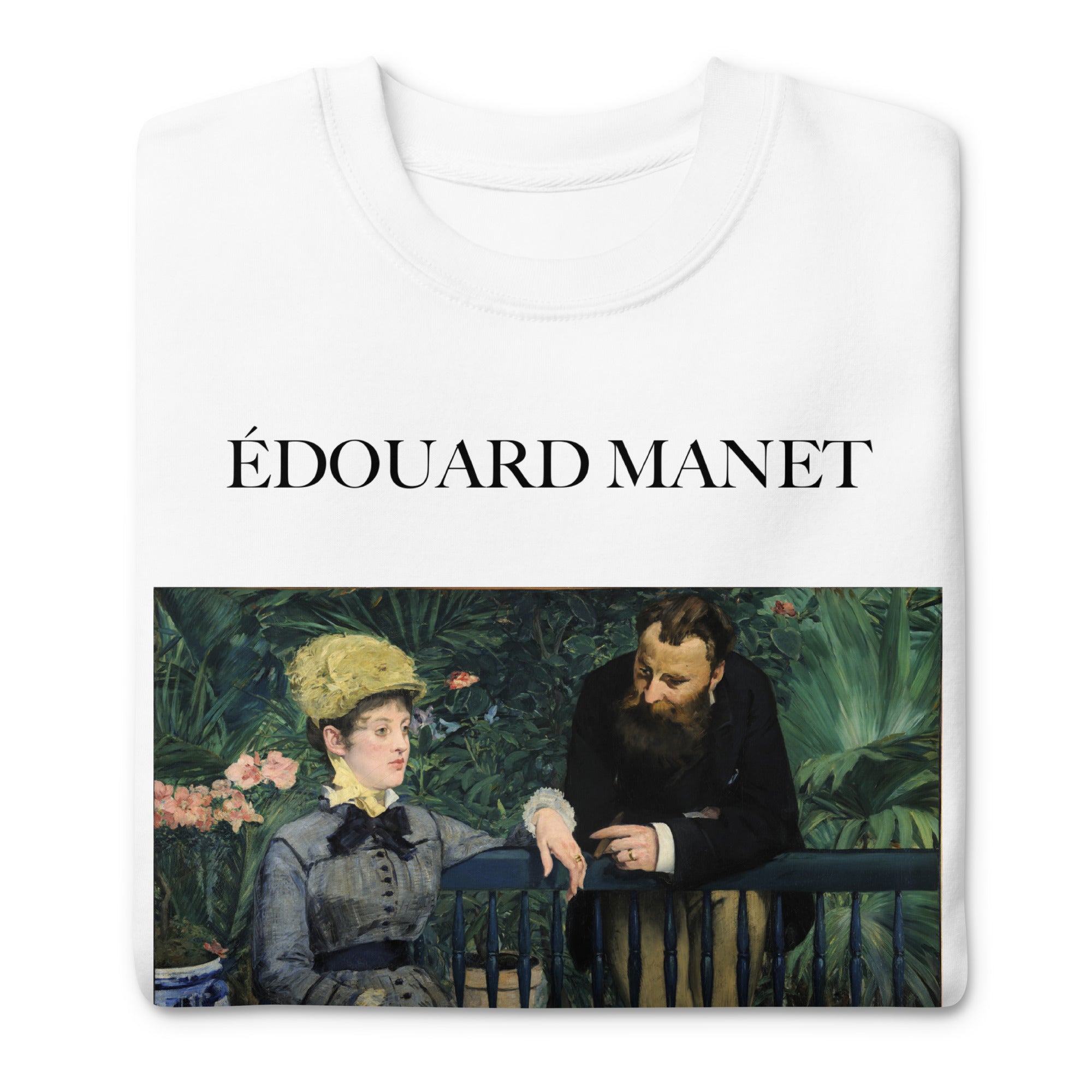 Édouard Manet 'In the Conservatory' Famous Painting Sweatshirt | Unisex Premium Sweatshirt