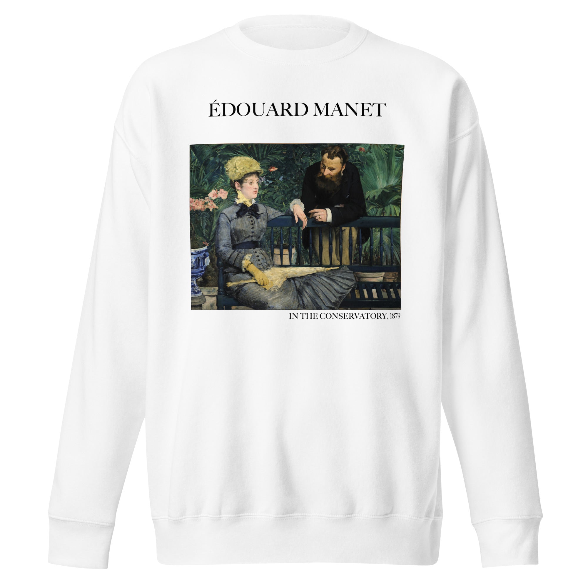 Édouard Manet 'In the Conservatory' Famous Painting Sweatshirt | Unisex Premium Sweatshirt