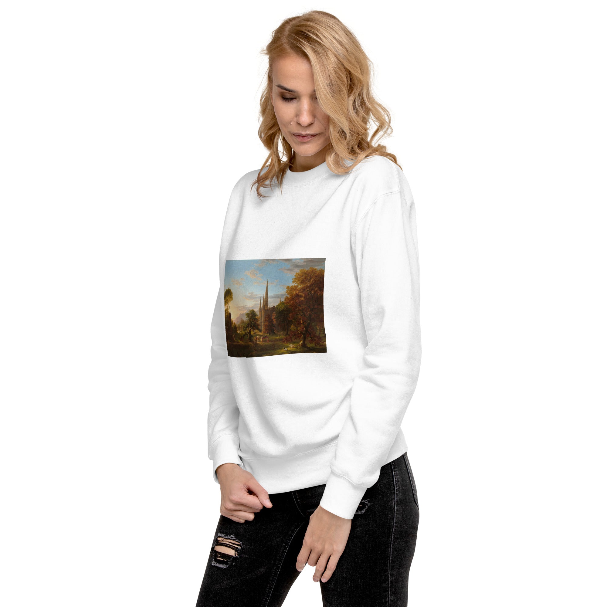 Thomas Cole - Sweatshirt mit berühmtem Gemälde „The Return“ | Premium-Unisex-Sweatshirt