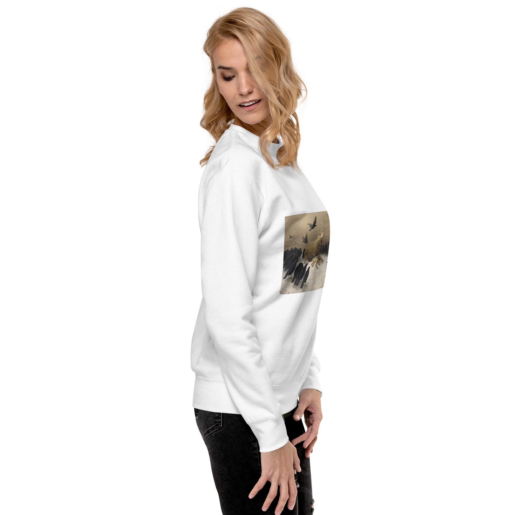 August Friedrich Schenck 'Anguish' Famous Painting Sweatshirt | Unisex Premium Sweatshirt