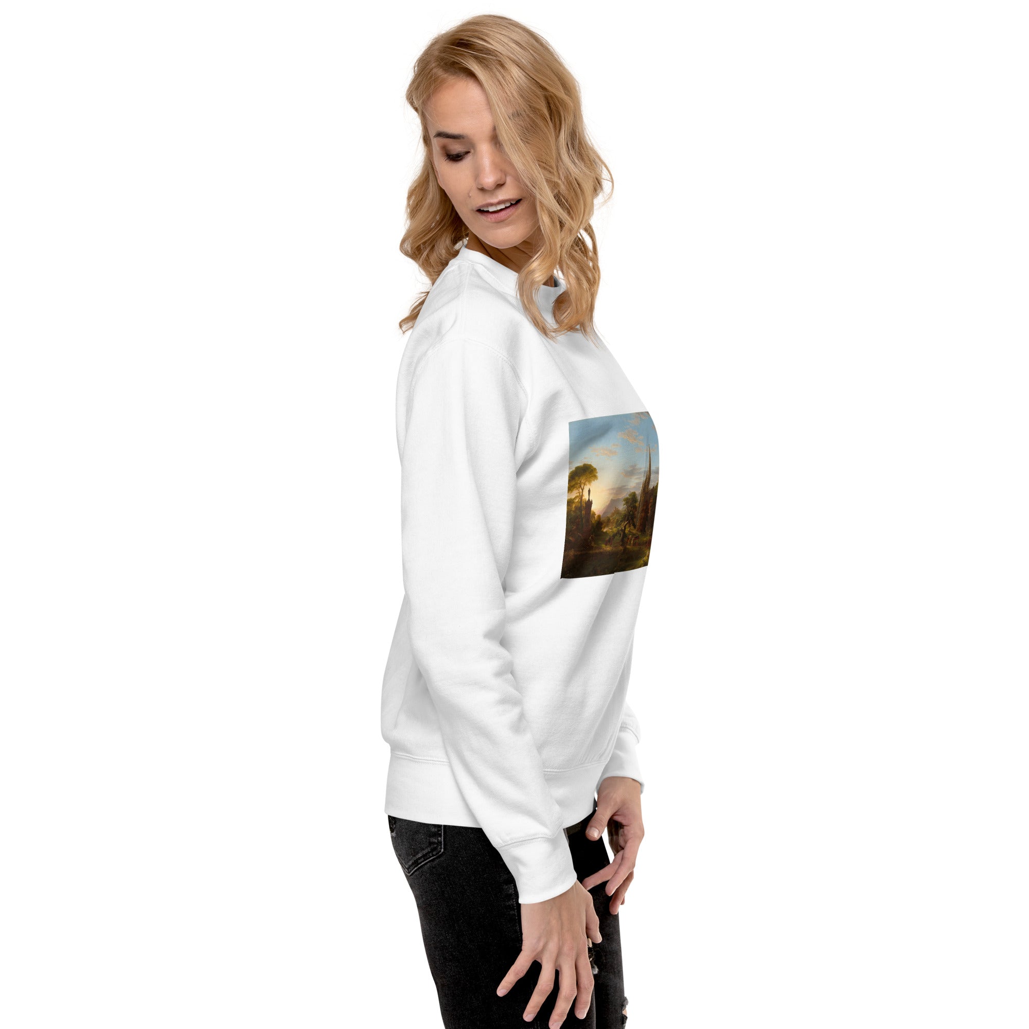 Thomas Cole - Sweatshirt mit berühmtem Gemälde „The Return“ | Premium-Unisex-Sweatshirt