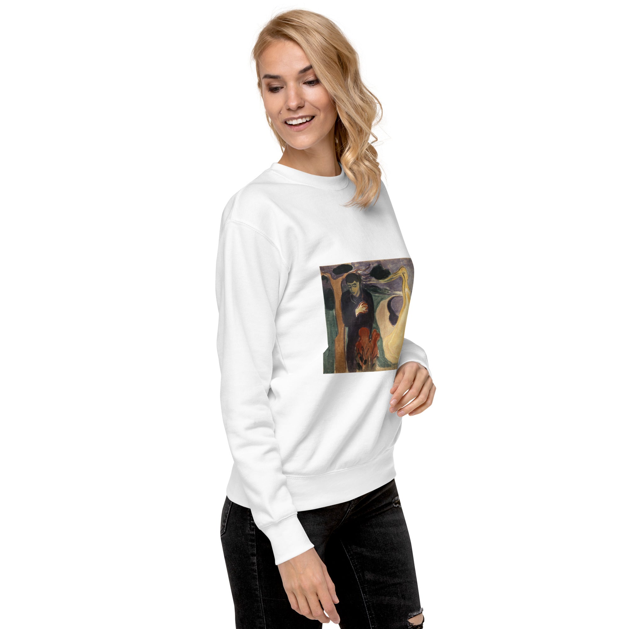 Sweatshirt mit berühmtem Gemälde „Separation“ von Edvard Munch, Premium-Unisex-Sweatshirt