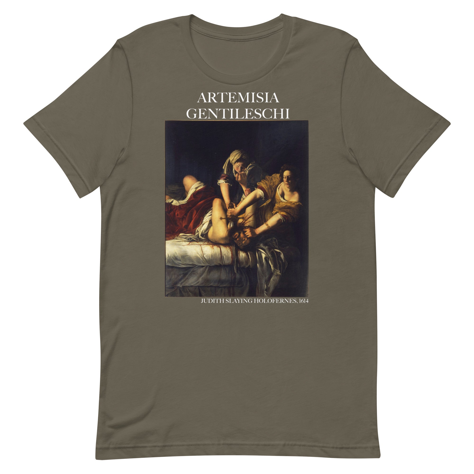 Artemisia Gentileschi 'Judith Slaying Holofernes' Famous Painting T-Shirt | Unisex Classic Art Tee