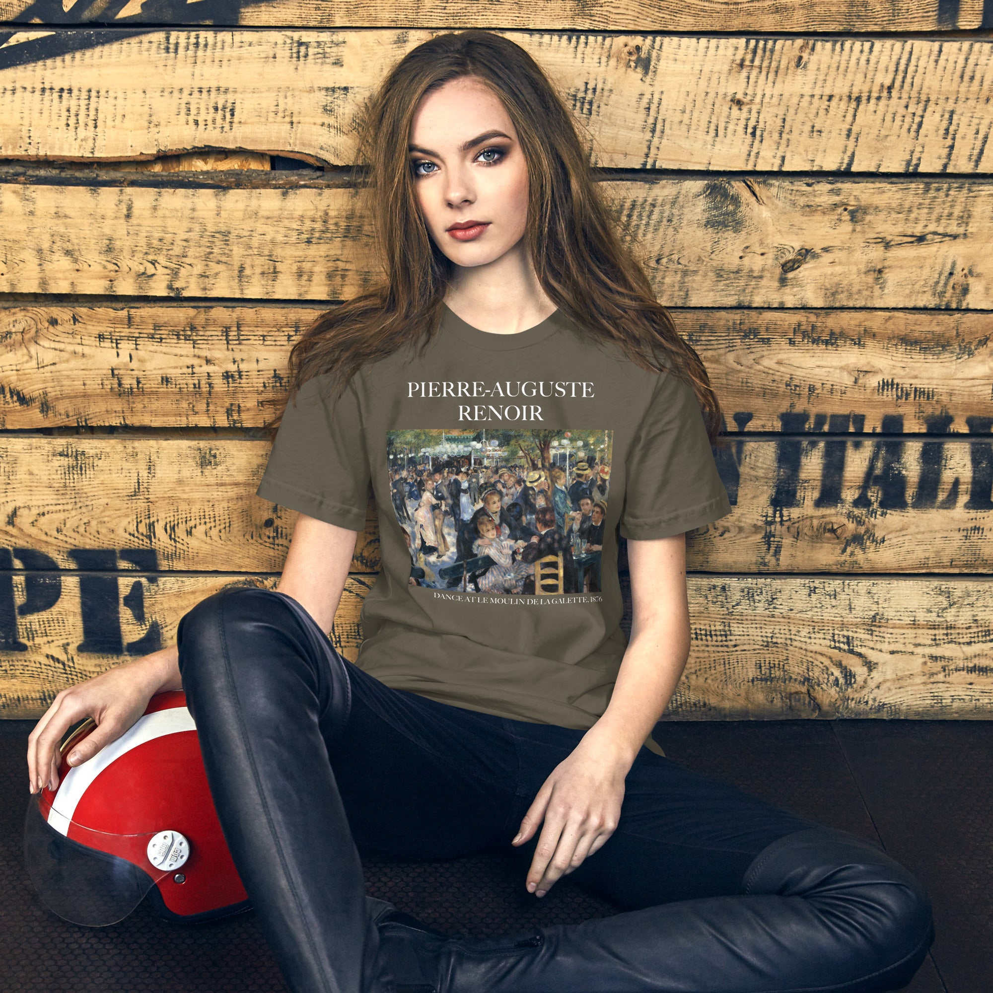 Pierre-Auguste Renoir 'Tanz im Moulin de la Galette' berühmtes Gemälde T-Shirt | Unisex Klassisches Art T-Shirt