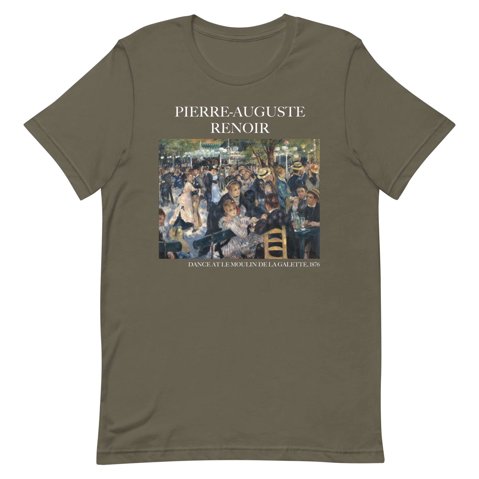 Pierre-Auguste Renoir 'Tanz im Moulin de la Galette' berühmtes Gemälde T-Shirt | Unisex Klassisches Art T-Shirt