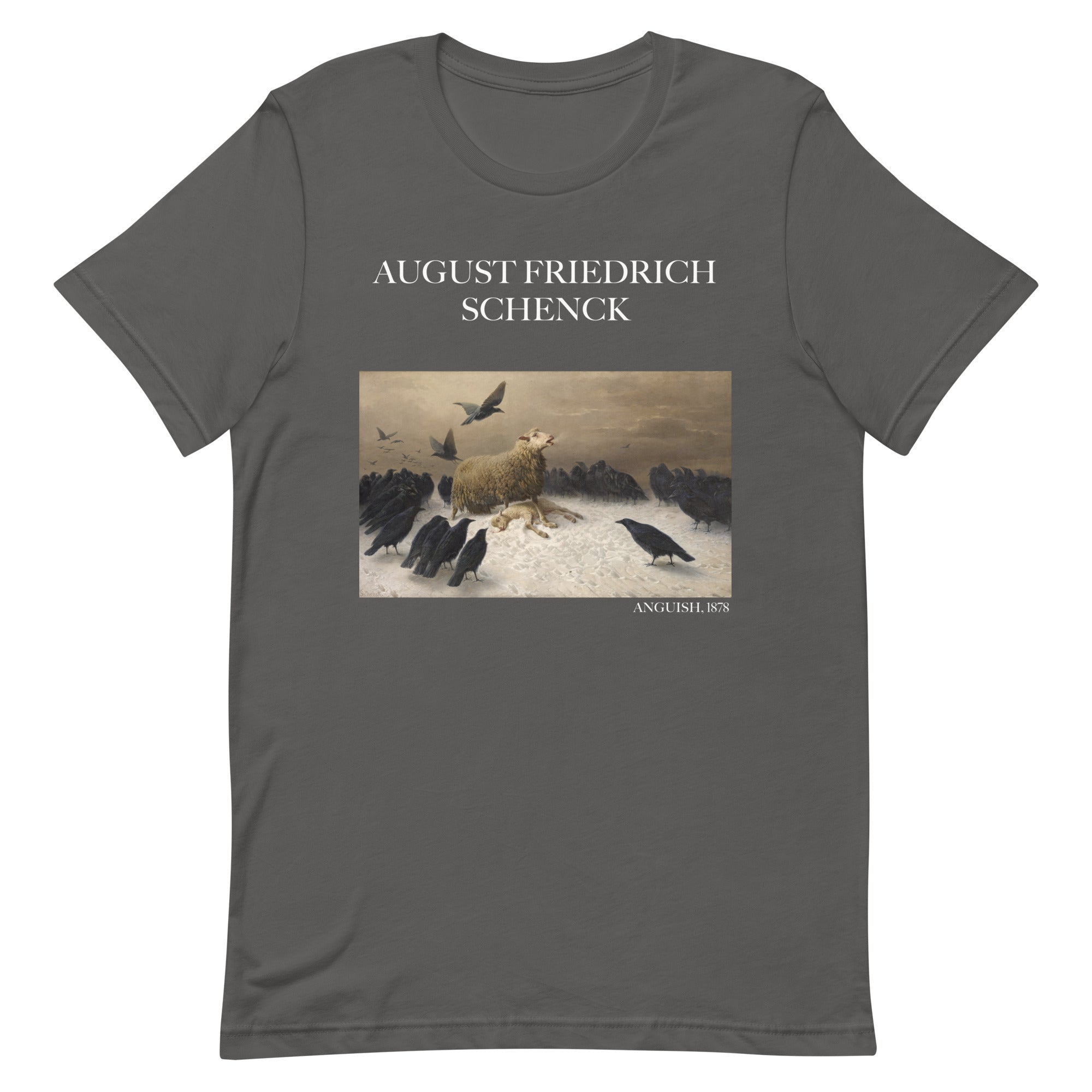 August Friedrich Schenck 'Anguish' Berühmtes Gemälde T-Shirt | Unisex Klassisches Kunst-T-Shirt