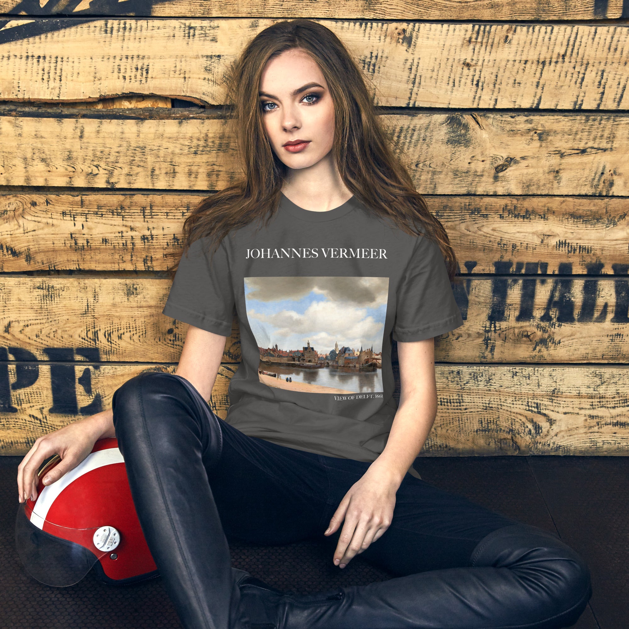 Johannes Vermeer 'View of Delft' Famous Painting T-Shirt | Unisex Classic Art Tee