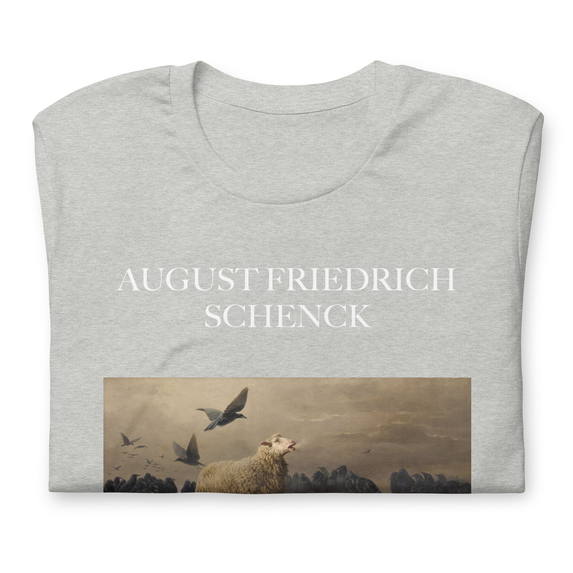 August Friedrich Schenck 'Anguish' Berühmtes Gemälde T-Shirt | Unisex Klassisches Kunst-T-Shirt