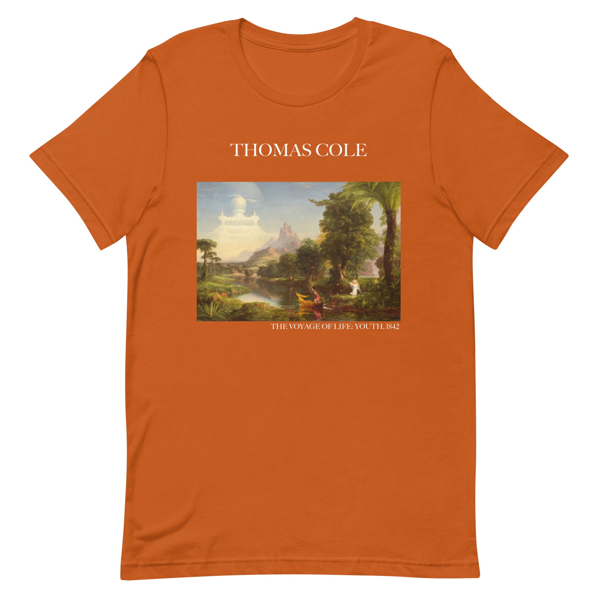 Thomas Cole 'The Voyage of Life: Youth' Famous Painting T-Shirt | Unisex Classic Art Tee