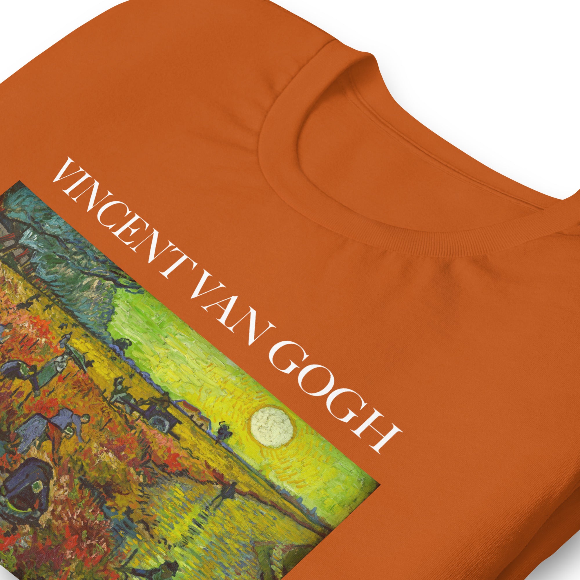 Vincent van Gogh T-Shirt „Der rote Weinberg“, berühmtes Gemälde, Unisex, klassisches Kunst-T-Shirt