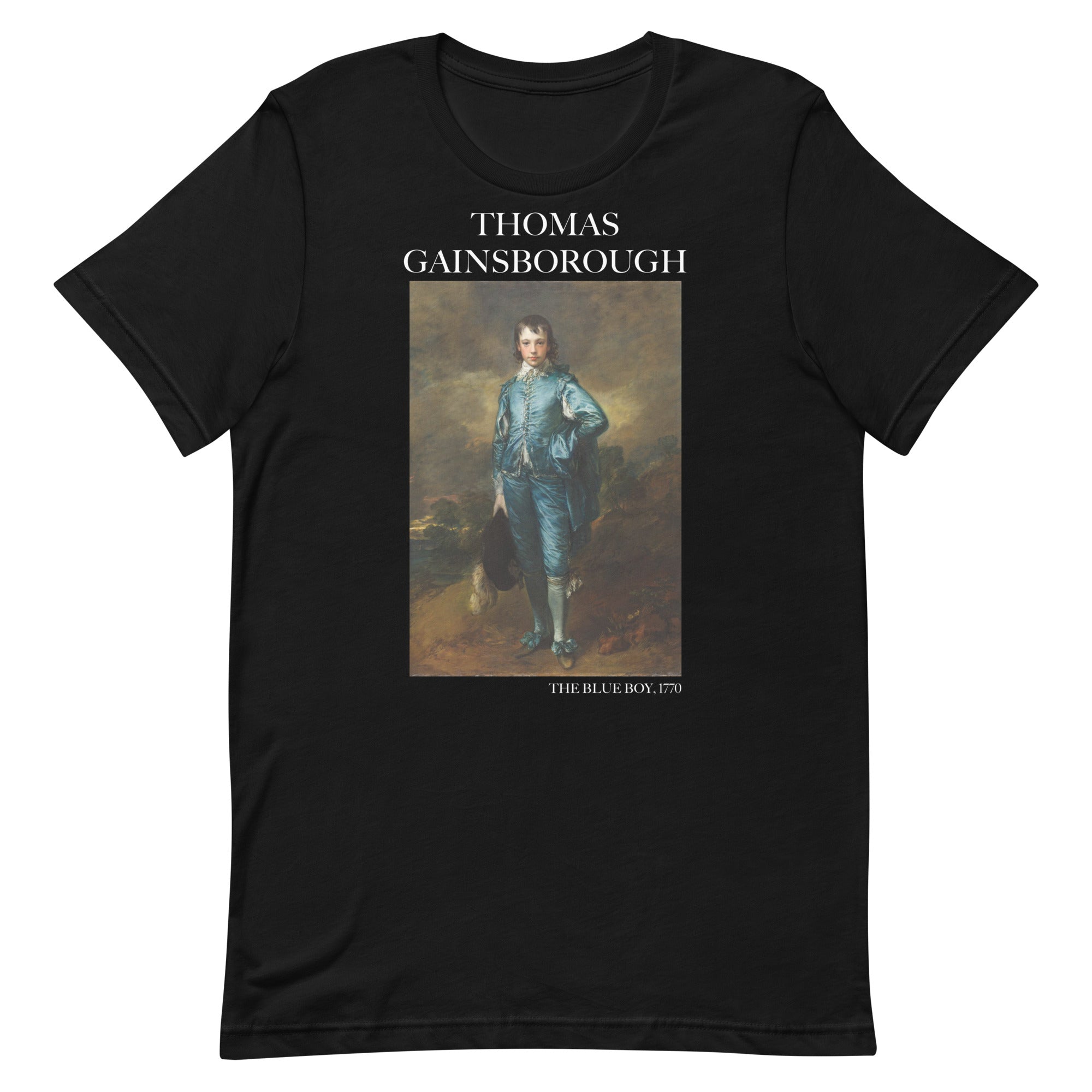 T-Shirt mit berühmtem Gemälde „The Blue Boy“ von Thomas Gainsborough | Unisex-T-Shirt im klassischen Kunststil