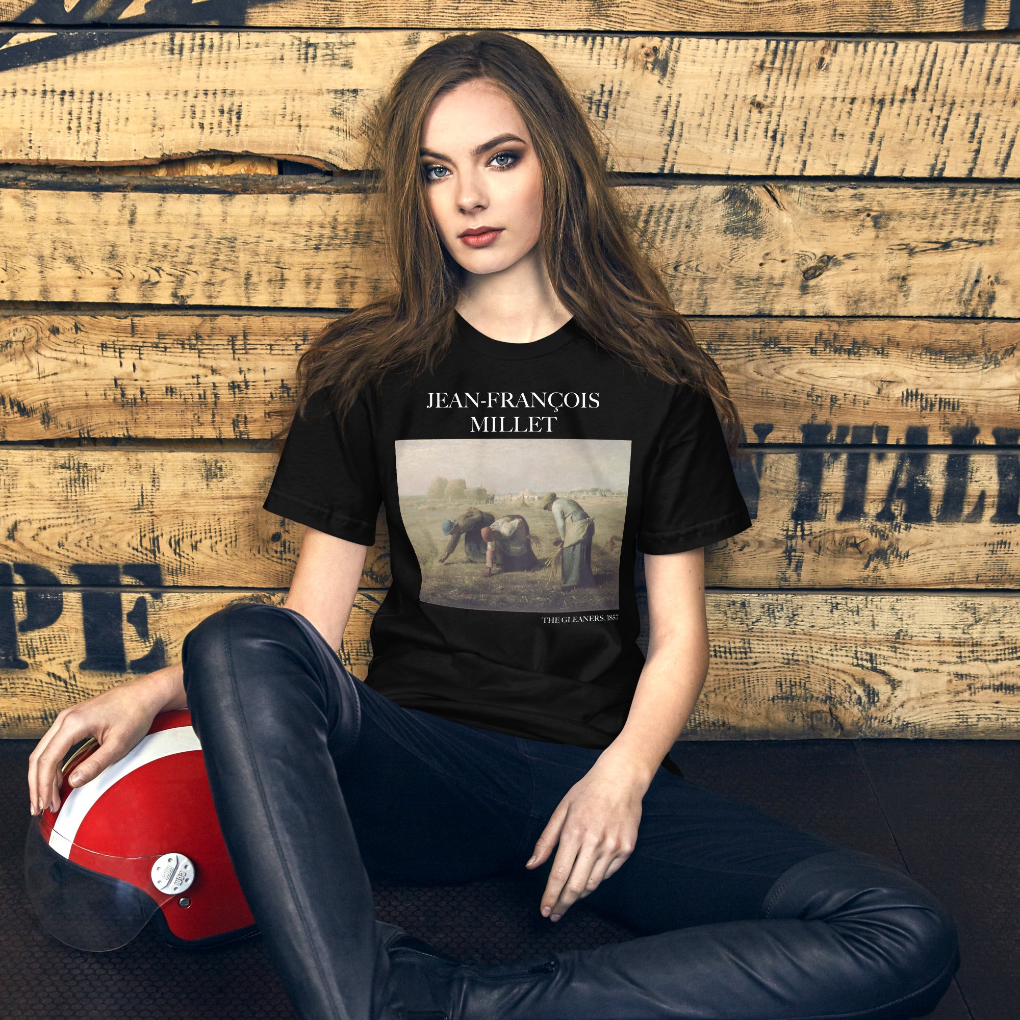 T-Shirt mit berühmtem Gemälde „Die Ährenleserinnen“ von Jean-François Millet | Unisex-T-Shirt im klassischen Kunststil