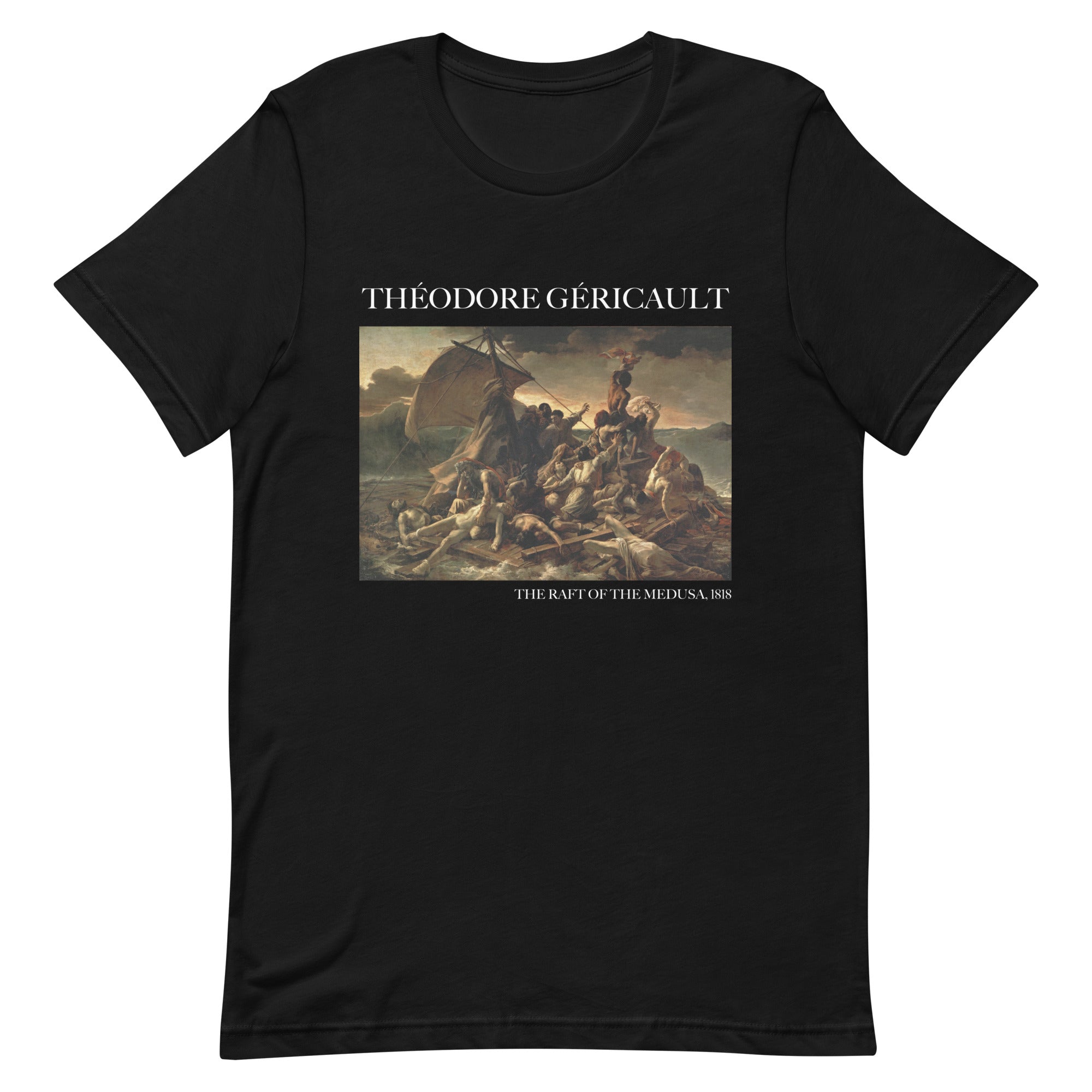 T-Shirt mit berühmtem Gemälde „Das Floß der Medusa“ von Théodore Géricault | Unisex-T-Shirt mit klassischem Kunst-Motiv