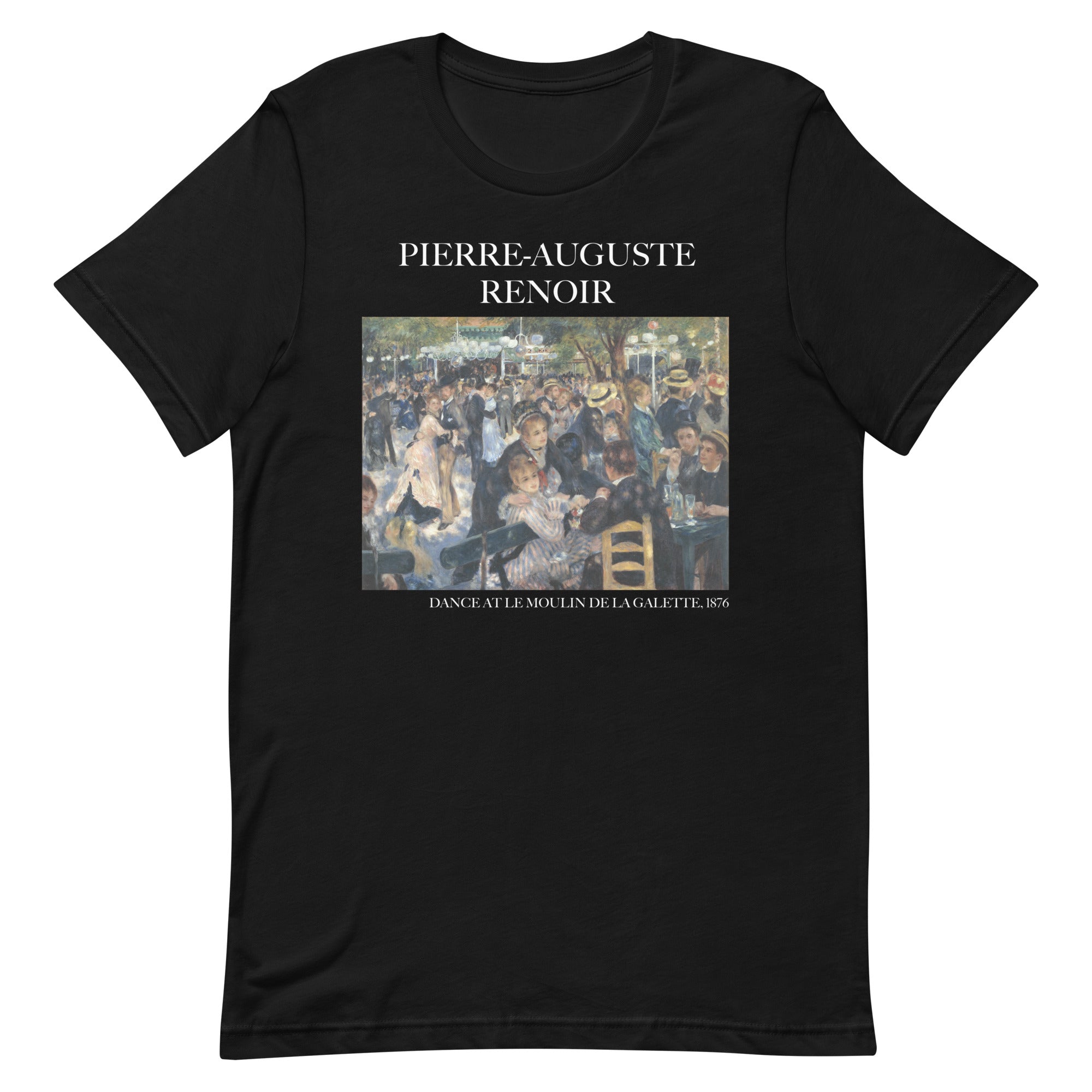 Pierre-Auguste Renoir 'Tanz im Moulin de la Galette' berühmtes Gemälde T-Shirt | Unisex Klassisches Art T-Shirt