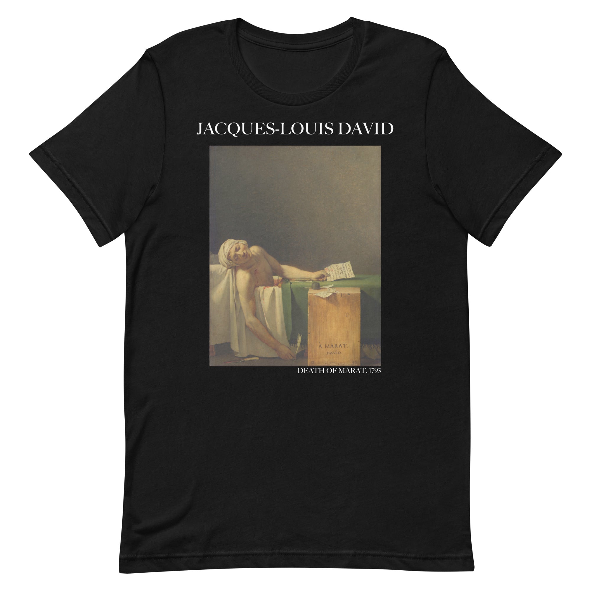 Jacques-Louis David 'Death of Marat' Famous Painting T-Shirt | Unisex Classic Art Tee