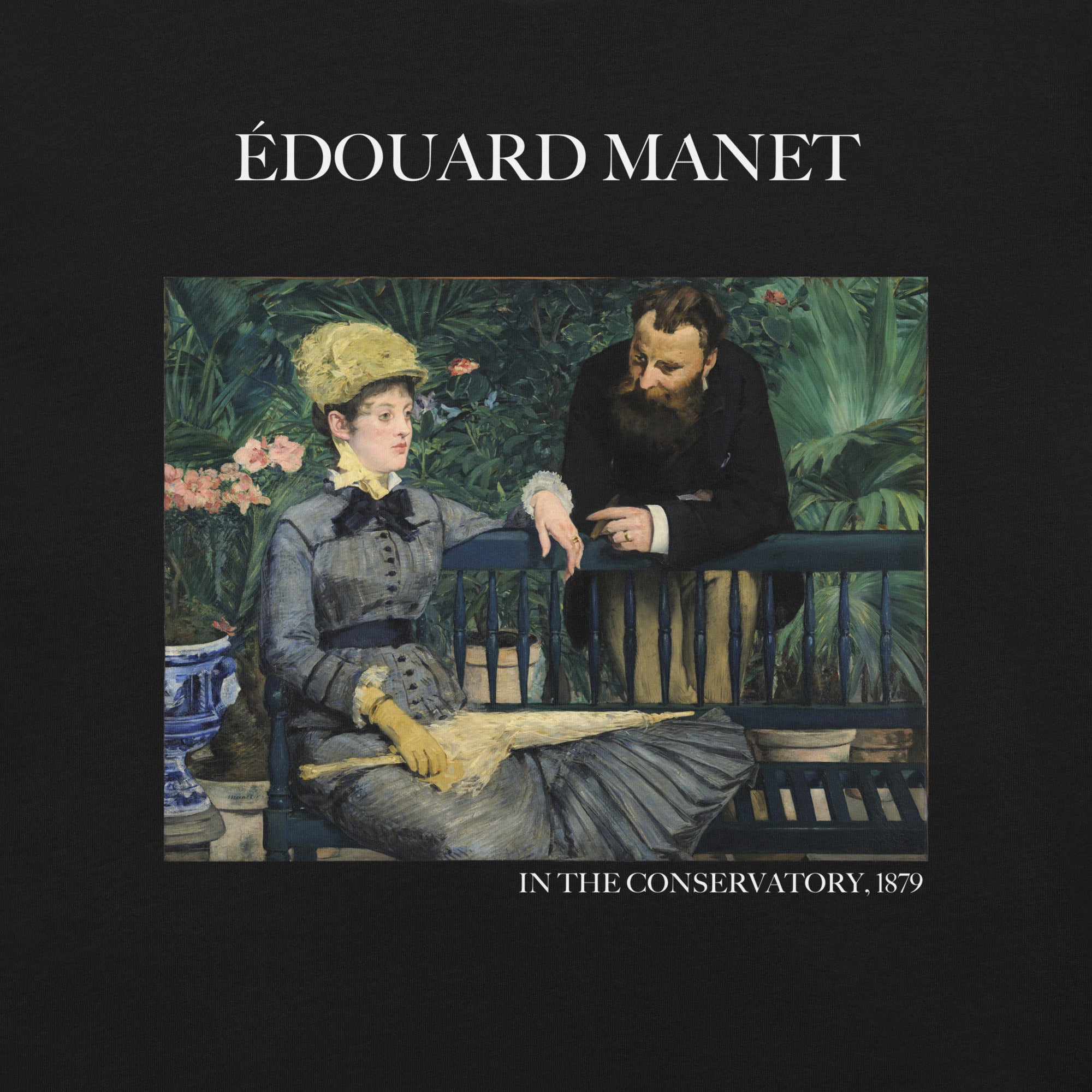 Édouard Manet 'In the Conservatory' Famous Painting T-Shirt | Unisex Classic Art Tee