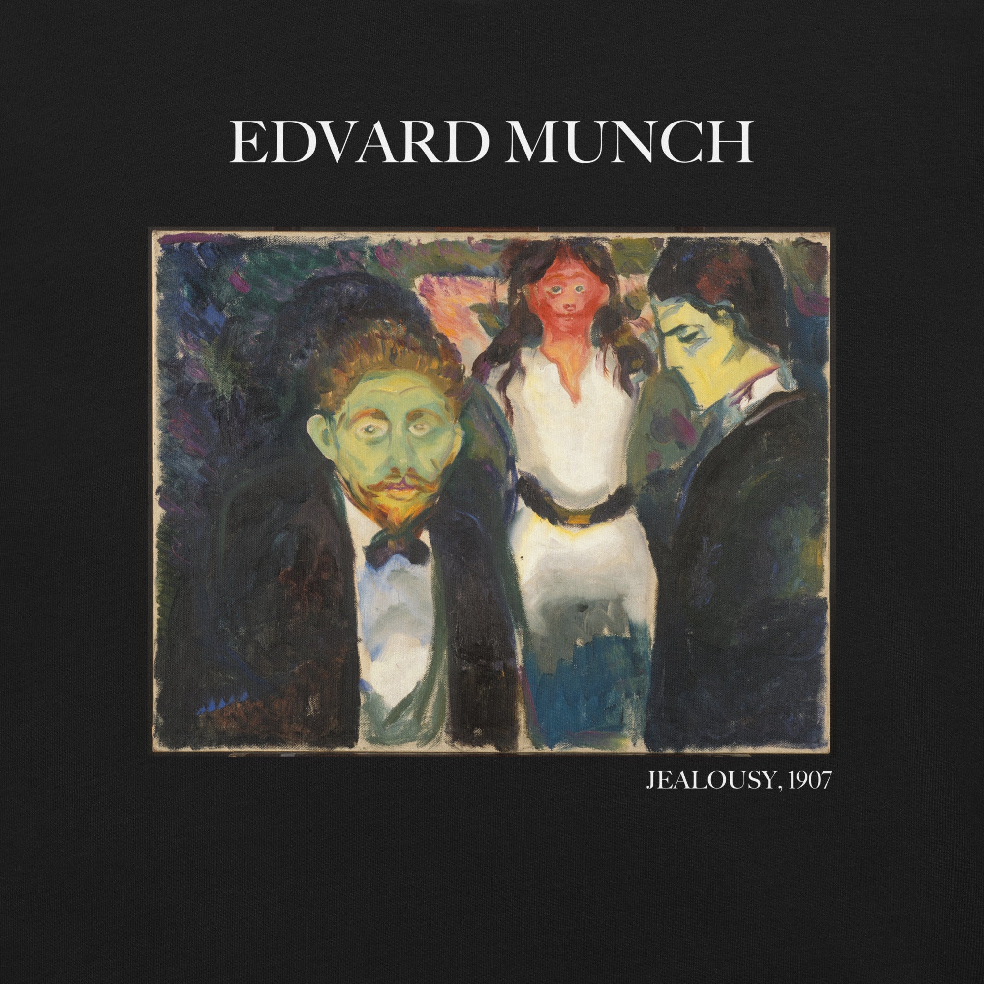 Edvard Munch 'Jealousy' Famous Painting T-Shirt | Unisex Classic Art Tee