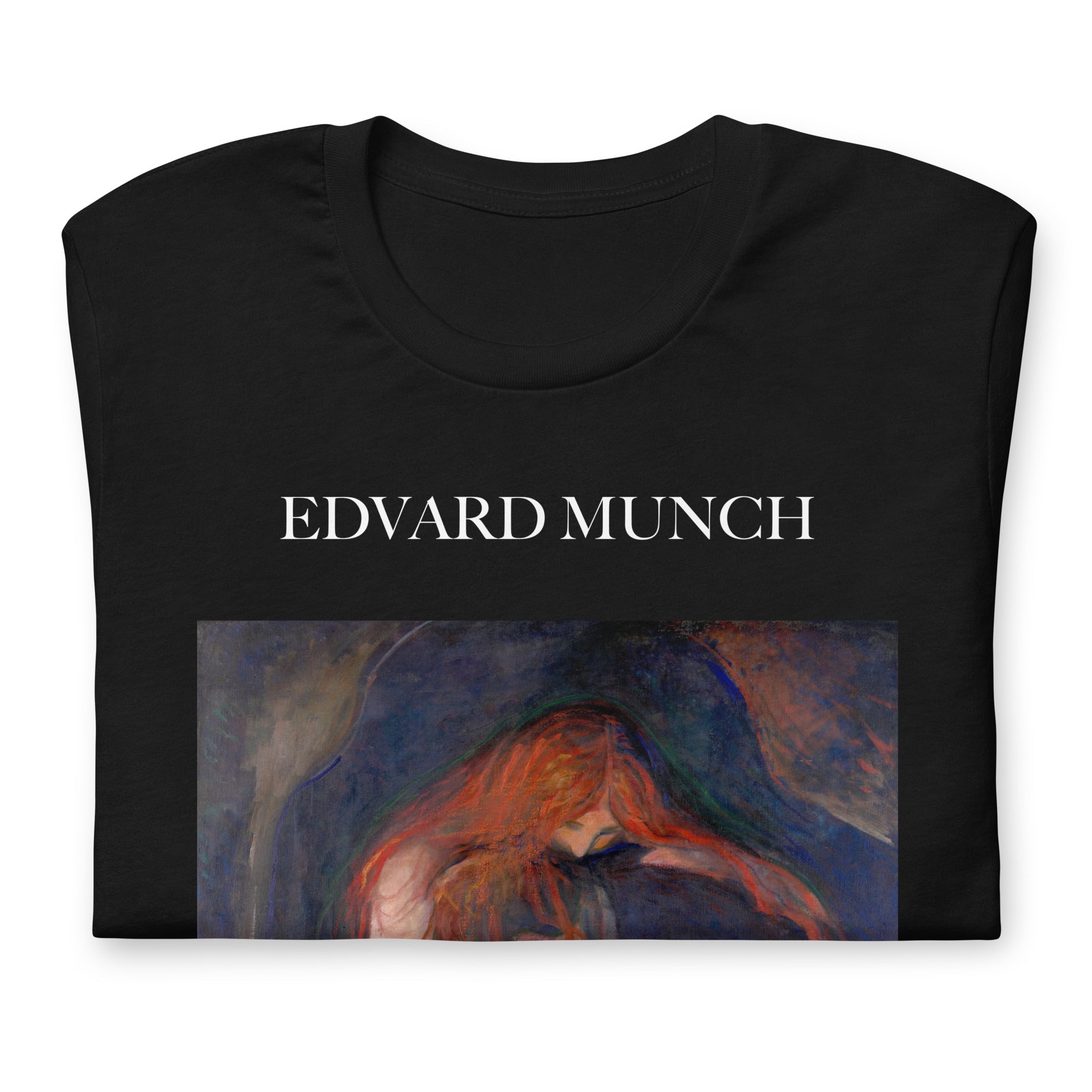 Edvard Munch 'Vampire' Famous Painting T-Shirt | Unisex Classic Art Tee