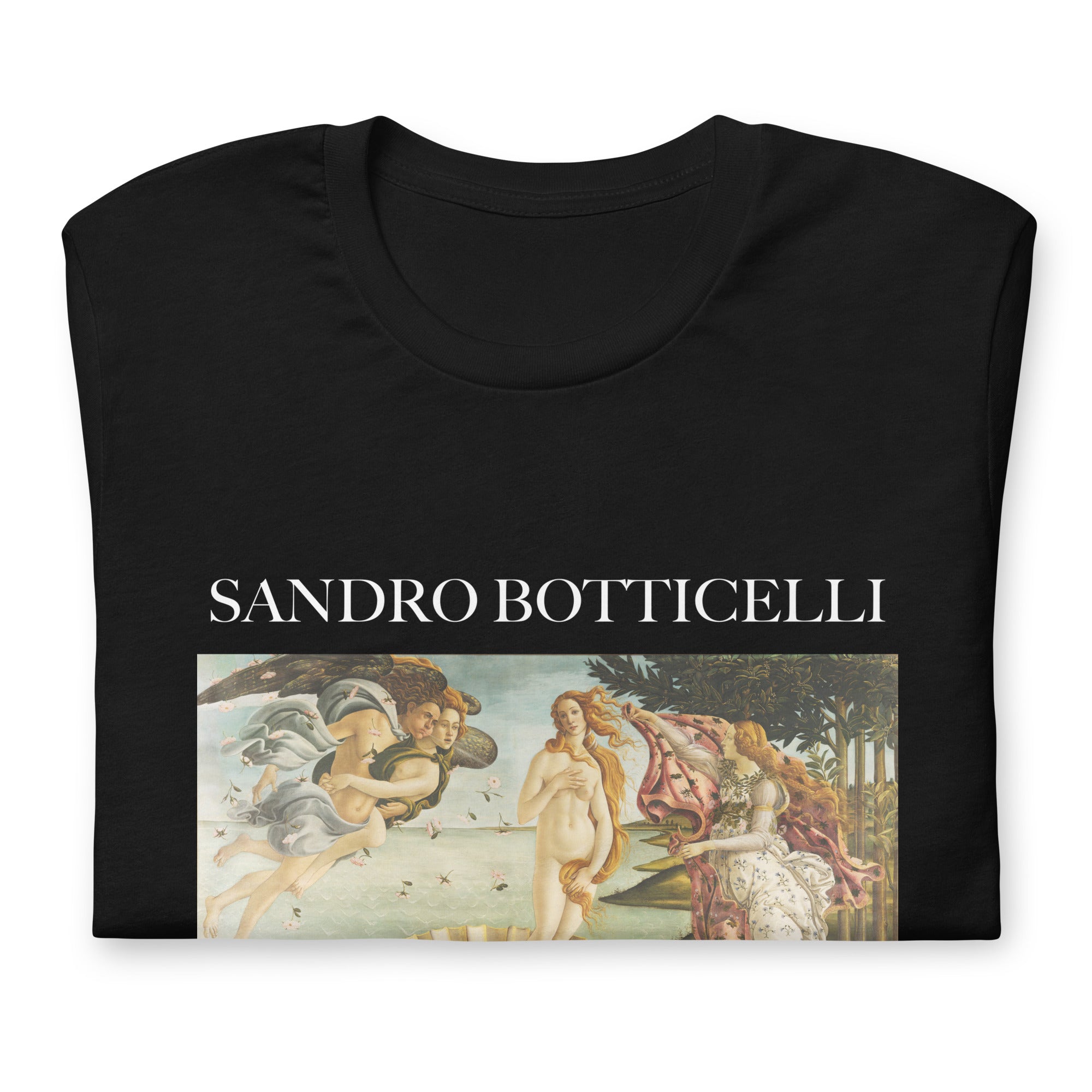 T-Shirt mit berühmtem Gemälde „Die Geburt der Venus“ von Sandro Botticelli | Unisex-T-Shirt im klassischen Kunststil