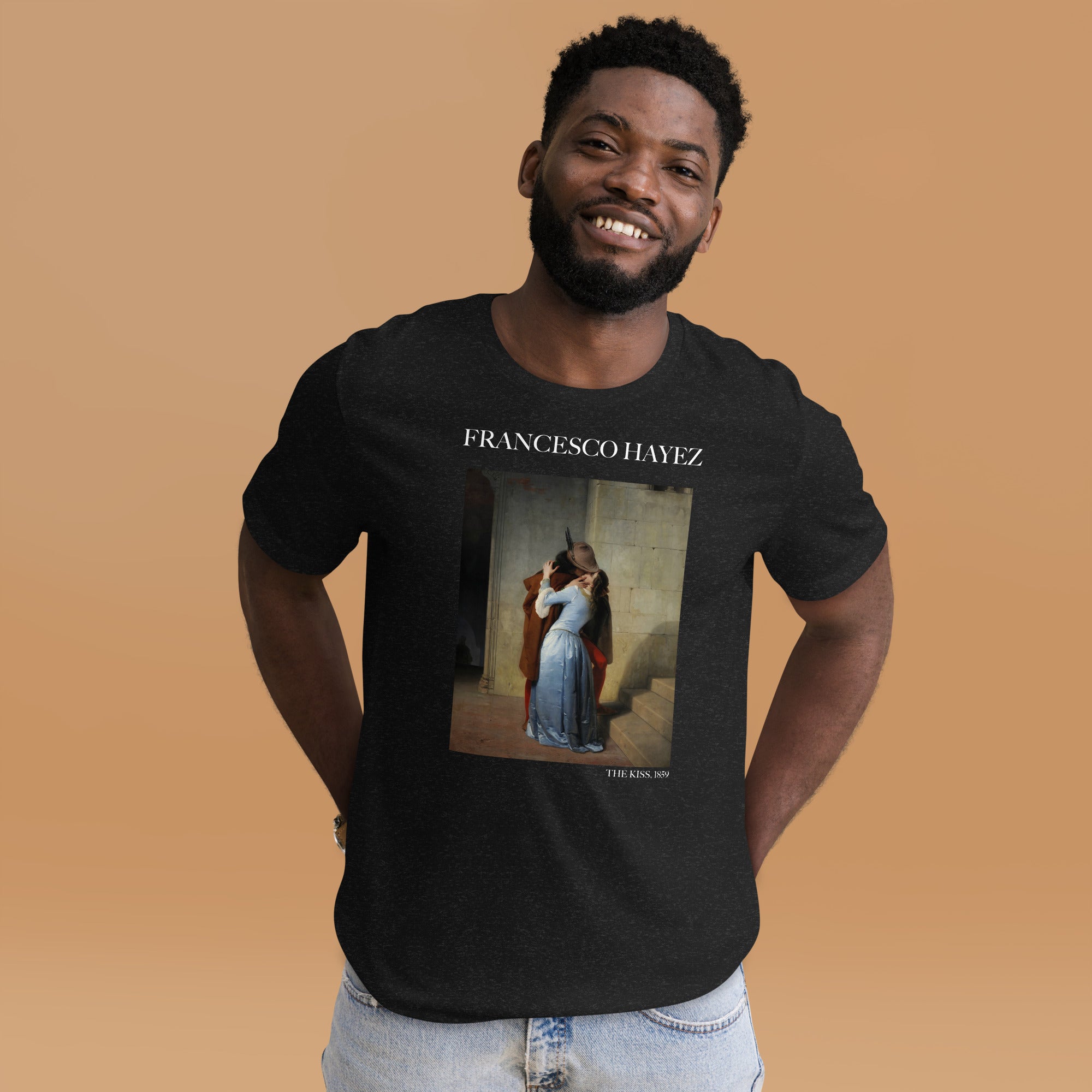 Francesco Hayez 'The Kiss' Famous Painting T-Shirt | Unisex Classic Art Tee