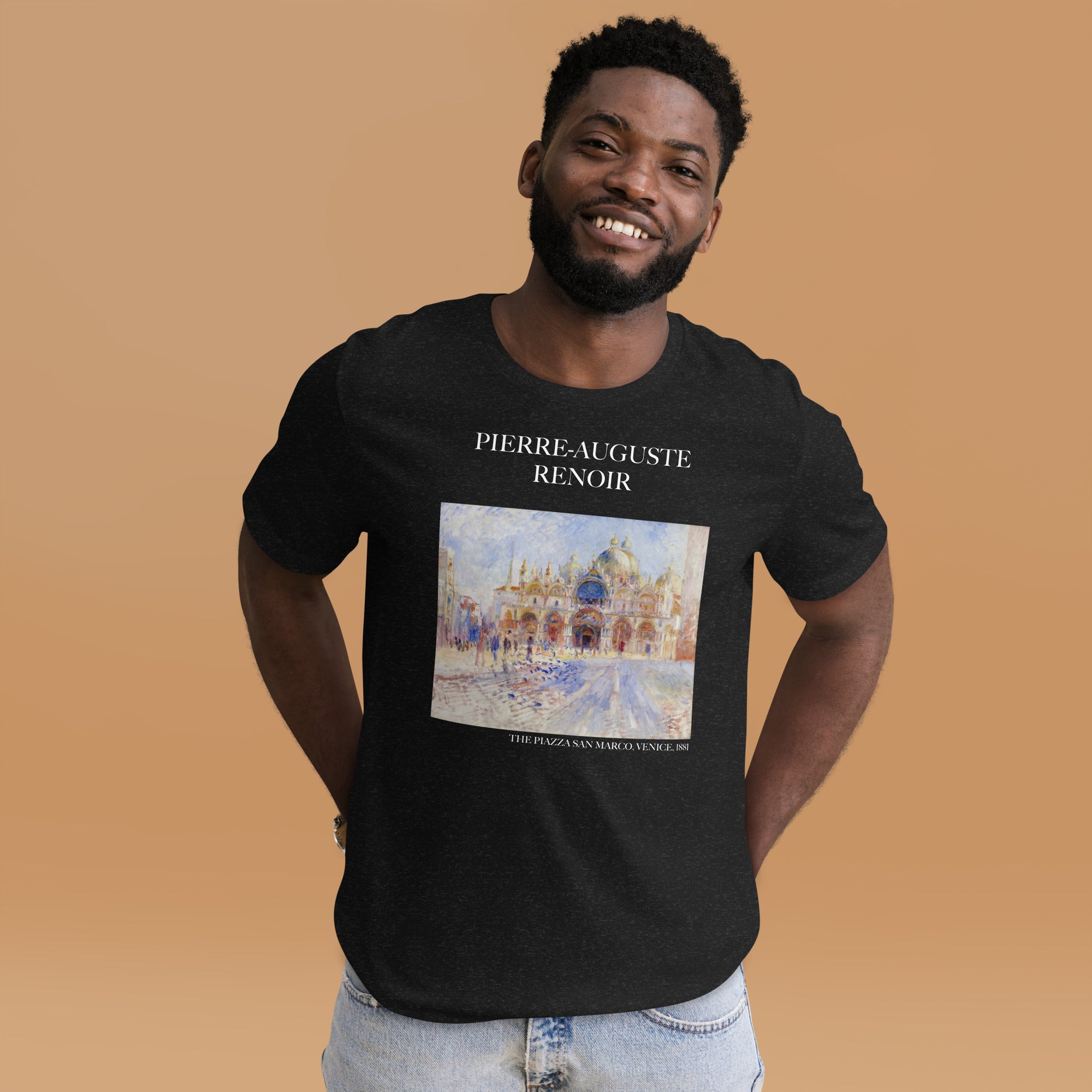 Pierre-Auguste Renoir 'The Piazza San Marco, Venice' Famous Painting T-Shirt | Unisex Classic Art Tee