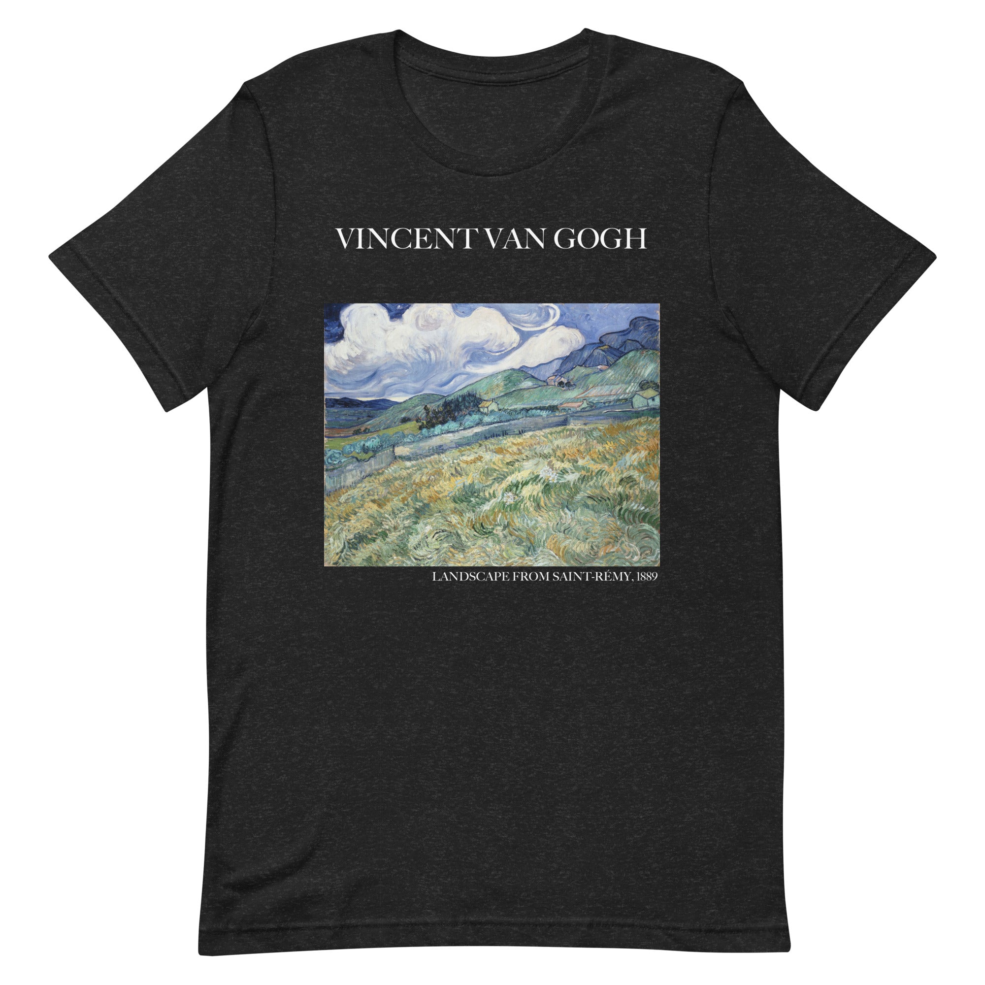 Vincent van Gogh 'Landscape from Saint-Rémy' Famous Painting T-Shirt | Unisex Classic Art Tee