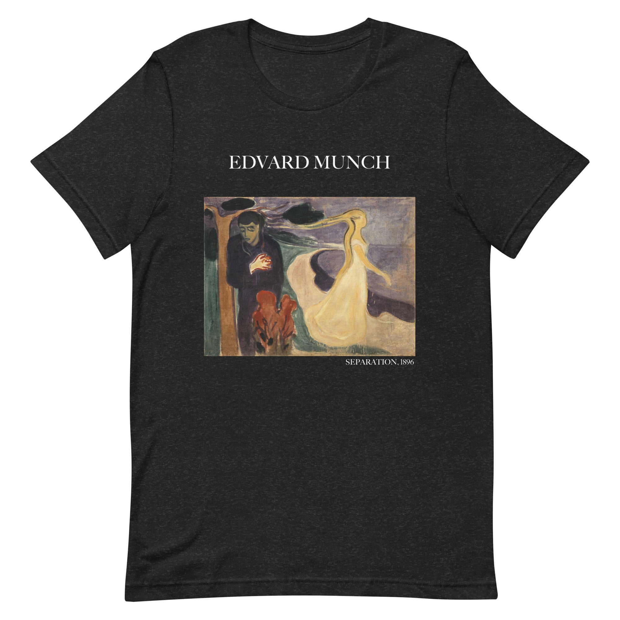 T-Shirt mit berühmtem Gemälde „Separation“ von Edvard Munch | Unisex-T-Shirt im klassischen Kunststil