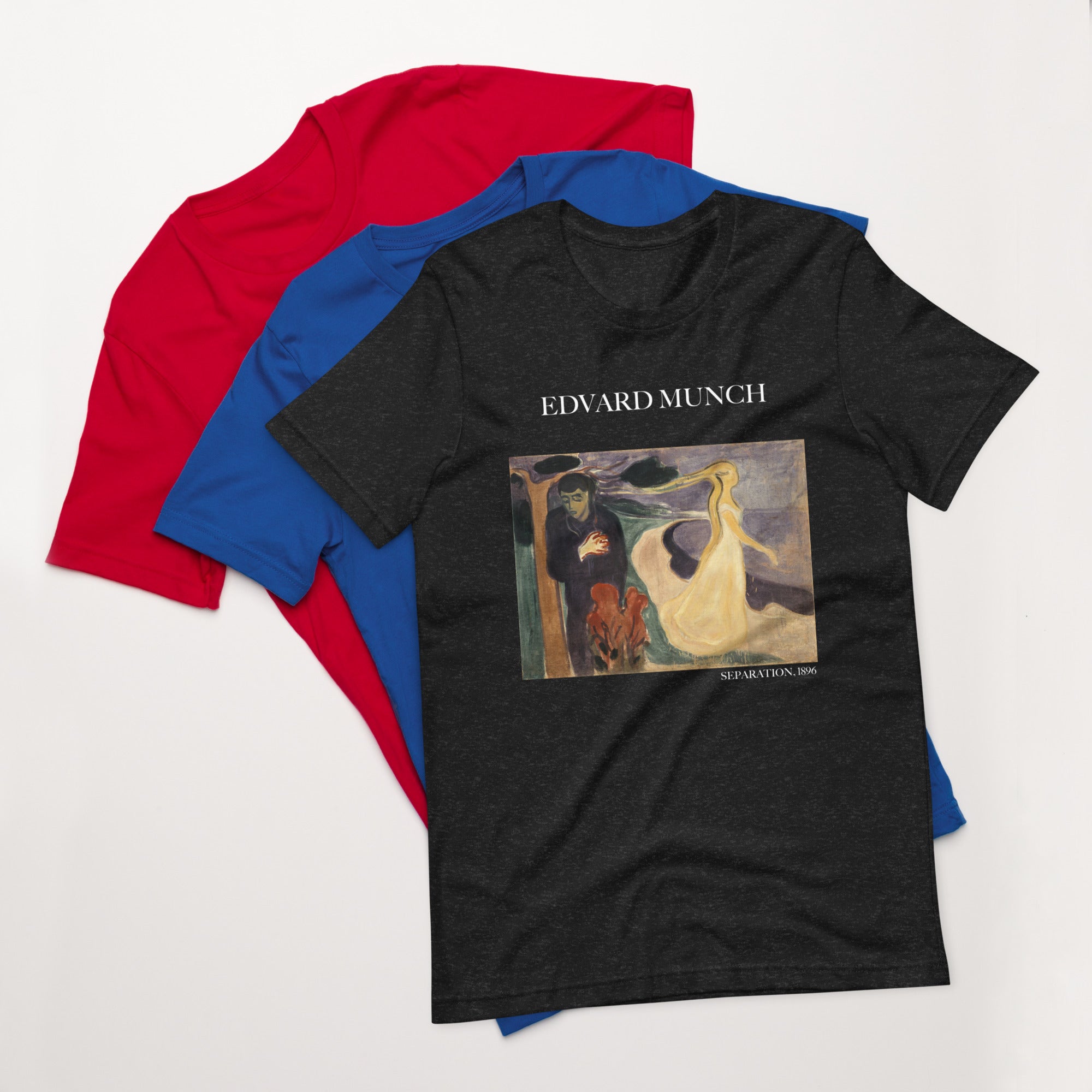 T-Shirt mit berühmtem Gemälde „Separation“ von Edvard Munch | Unisex-T-Shirt im klassischen Kunststil